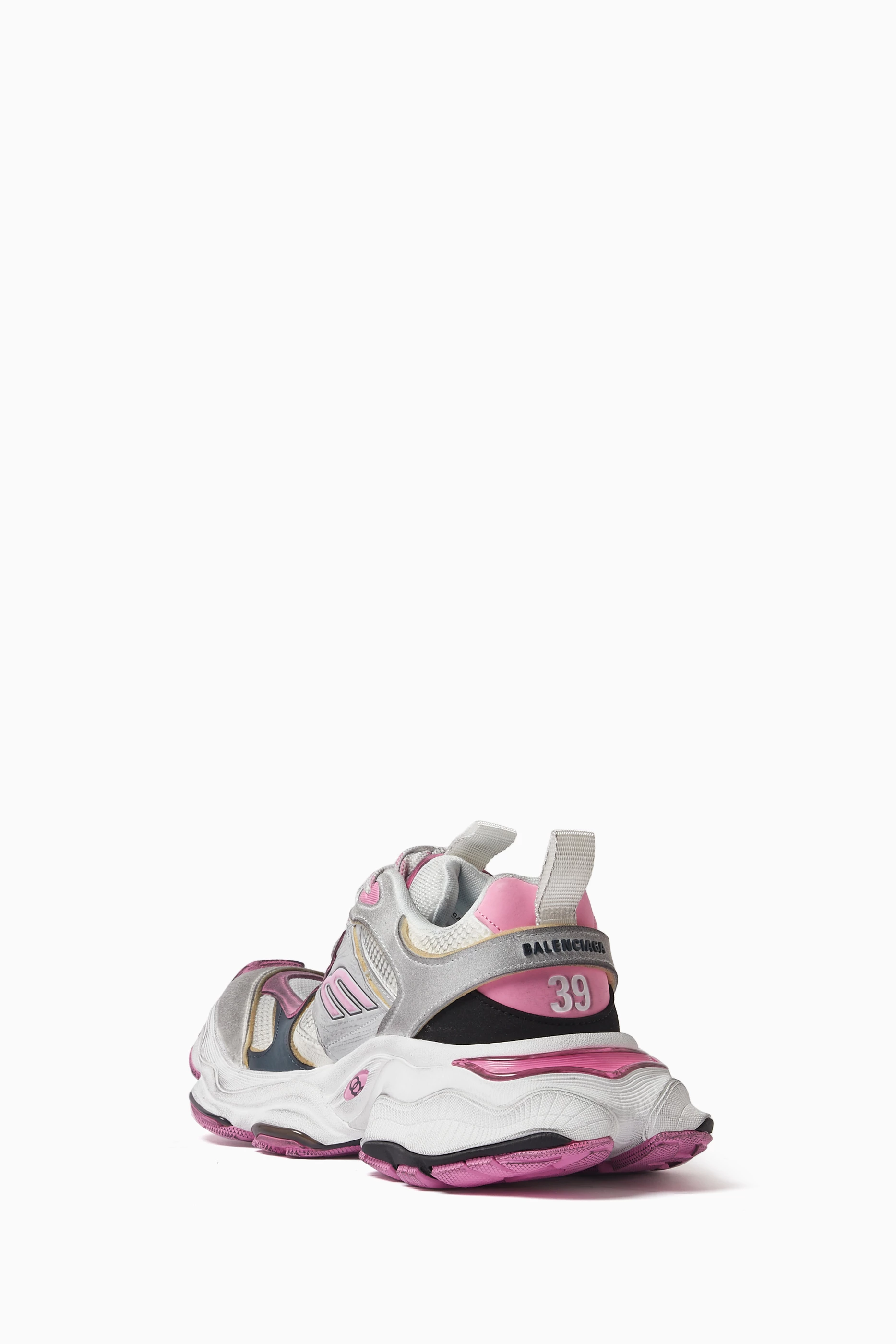 Buy Balenciaga Grey Cargo Sneakers in Microfiber & Mesh for Women