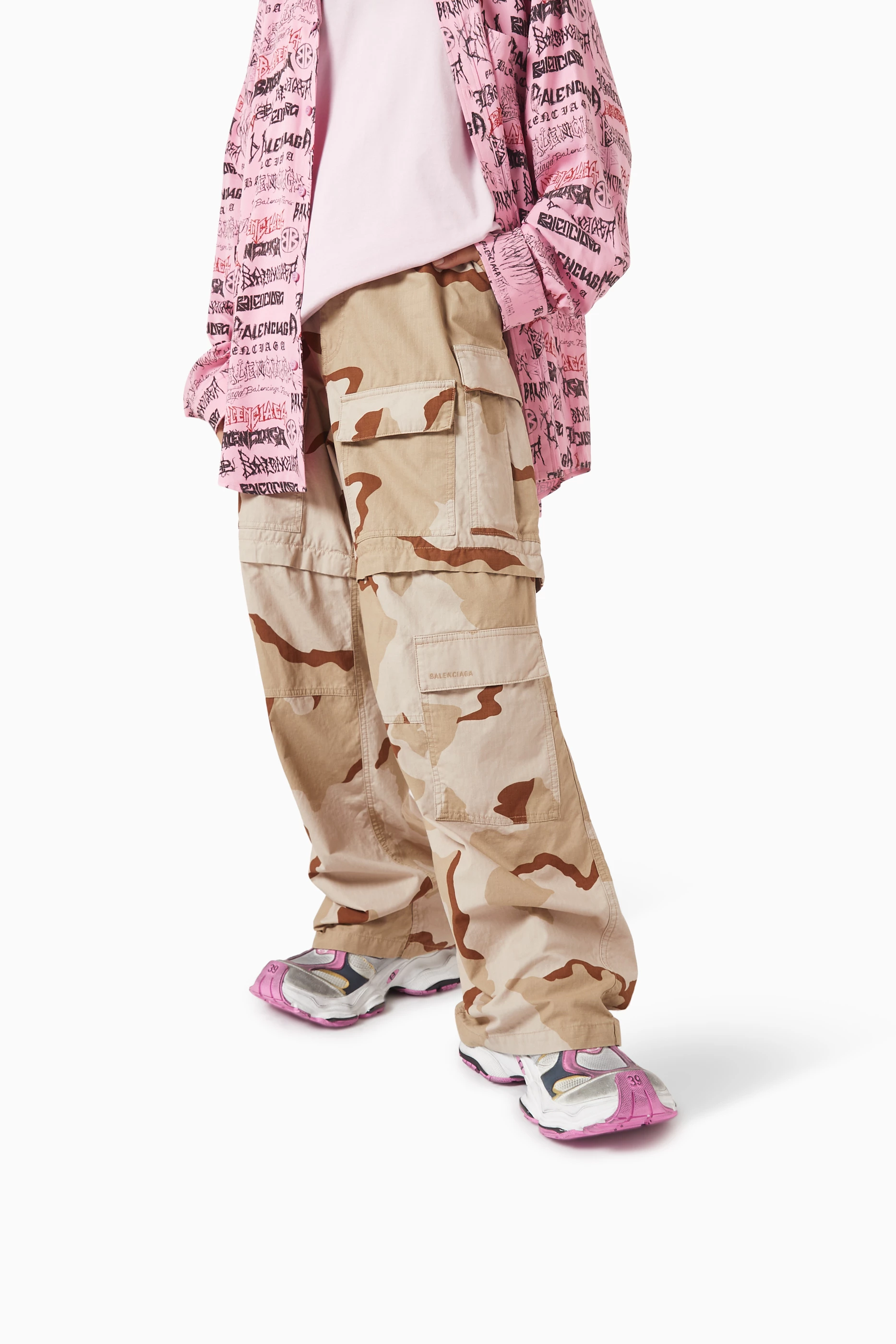 balenciaga ピンクカーゴパンツ Balenciaga 3XL スニーカー | ピンク | FARFETCH JP