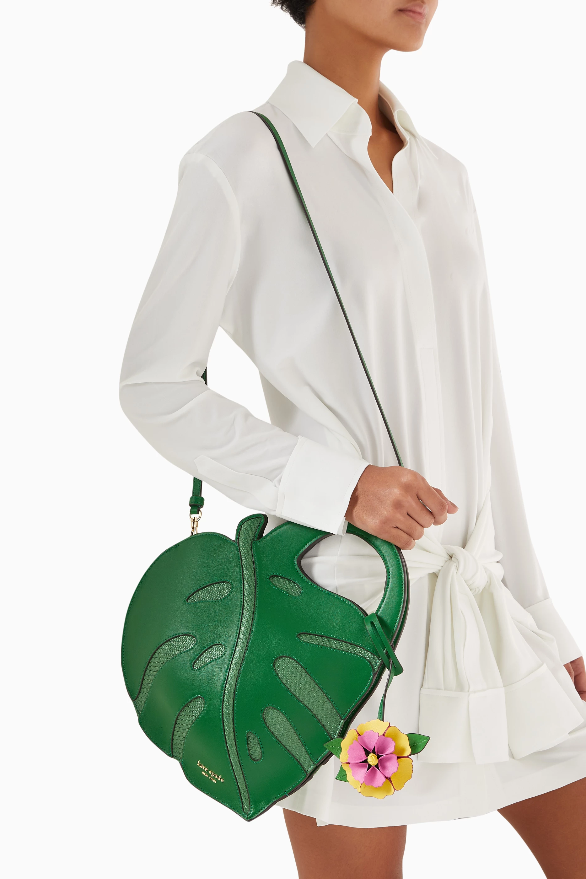 Buy Kate Spade New York Green Playa 3D Leaf Tote Bag in