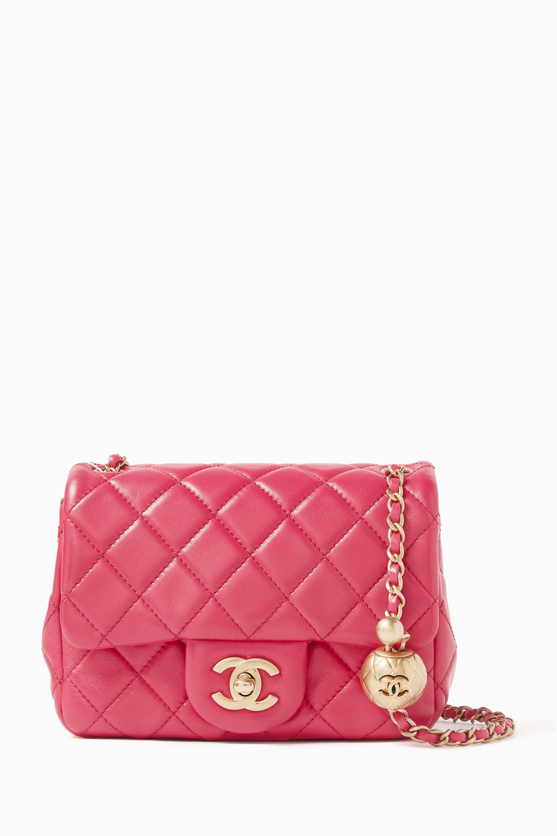 Chanel mini bag pink top