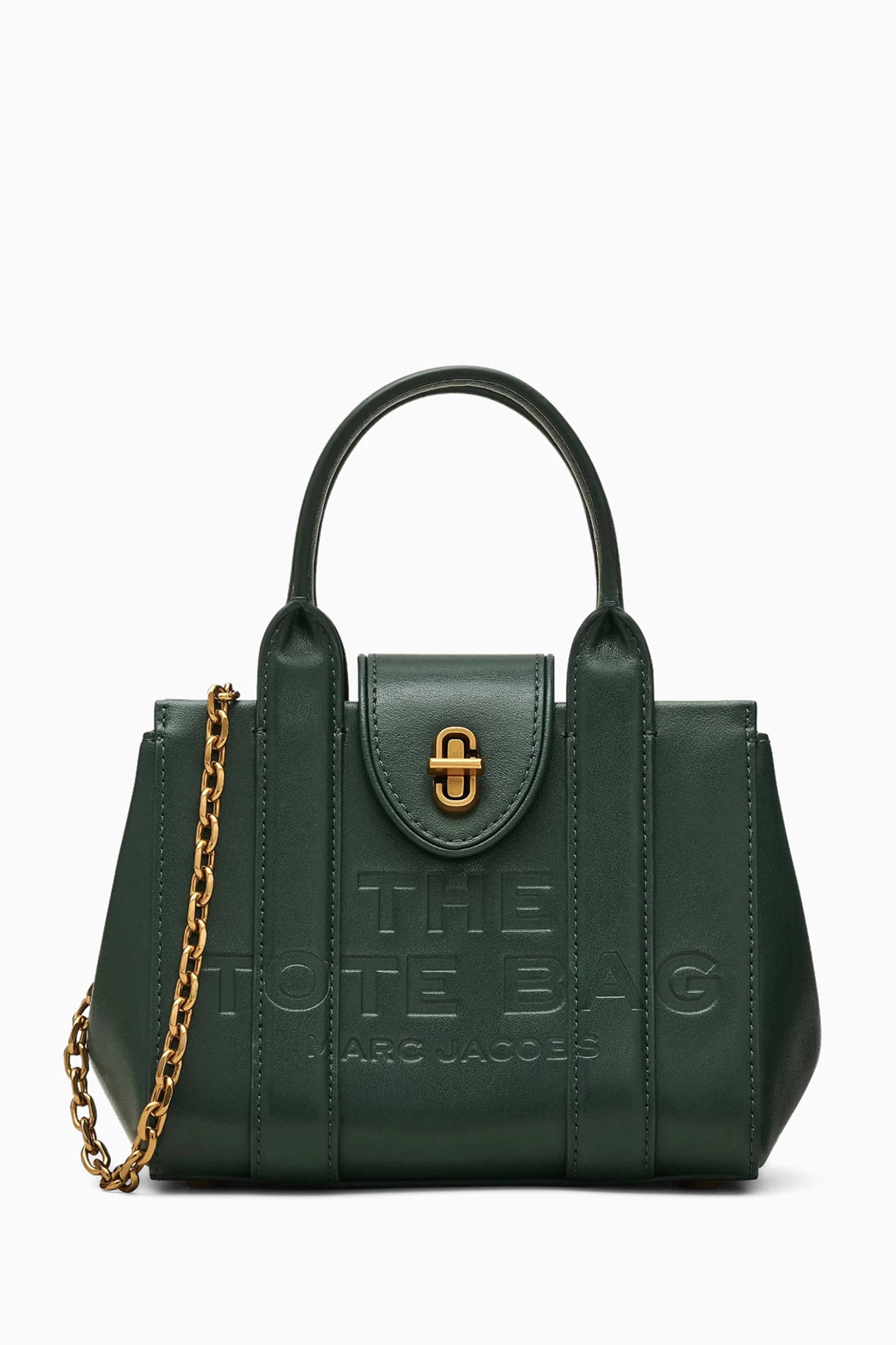 Buy Marc Jacobs Neutral Mini Turnlock Crossbody Tote Bag in