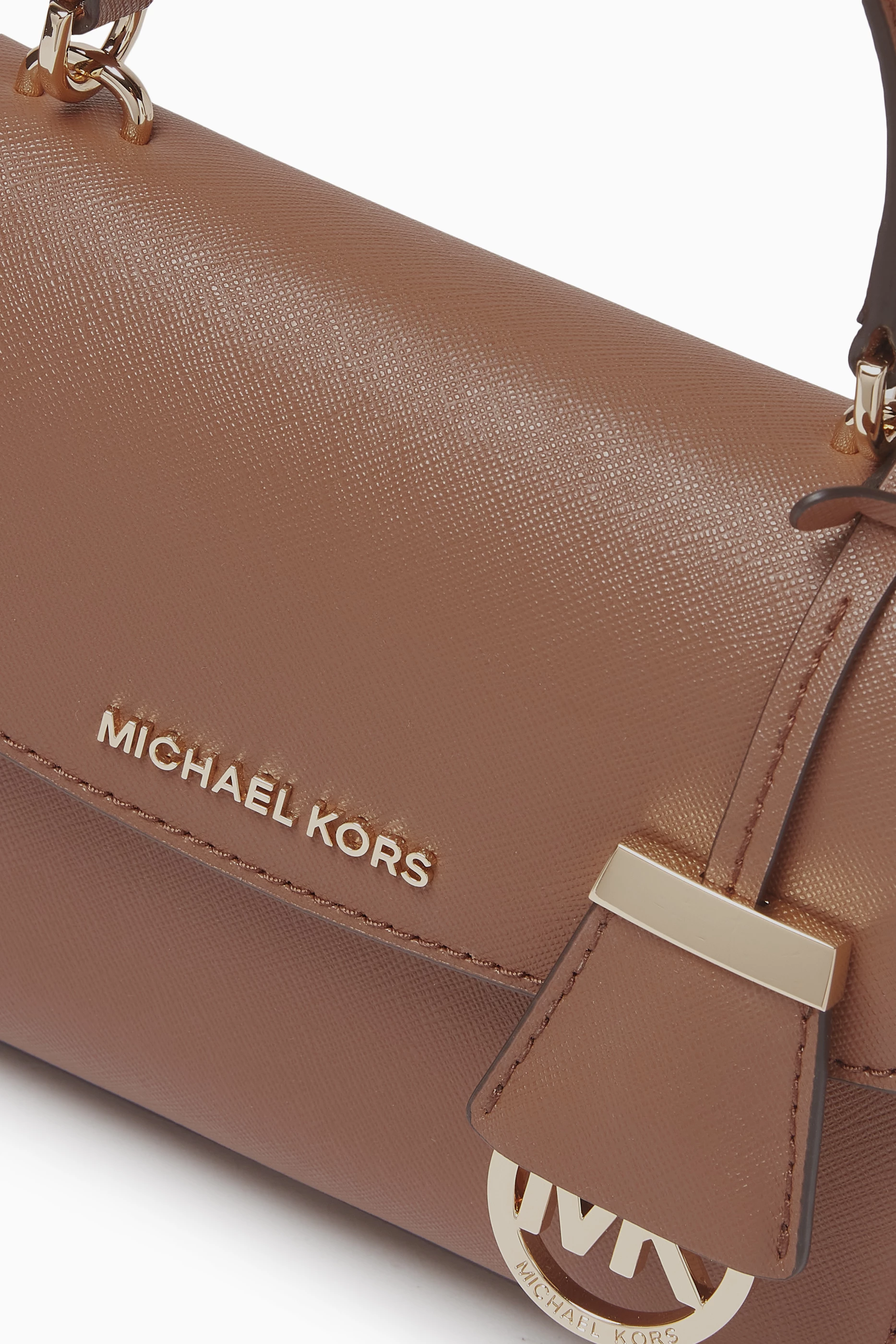 Buy Michael Kors Brown Extra-small Ava Crossbody Bag in Saffiano 