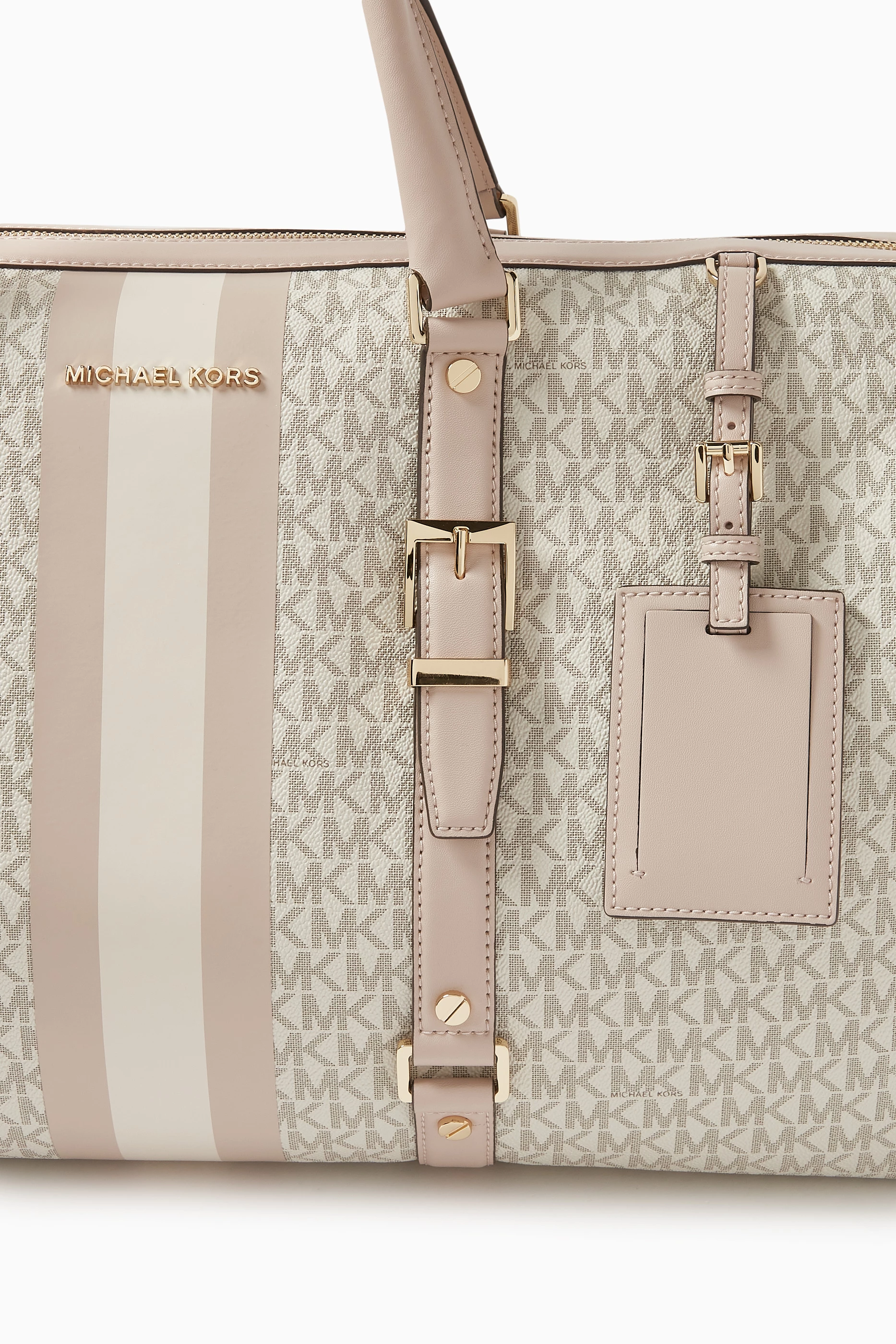 Buy Michael Kors Pink Extra large Bedford Travel Weekender Bag for Women Online Ounass Kuwait