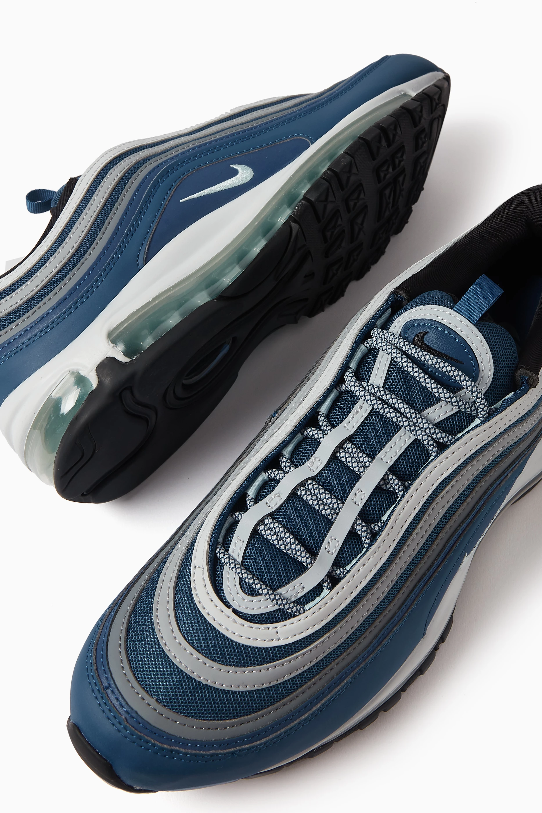 Buy Nike Blue Air Max 97 Sneakers in Mixed-material for Men Online