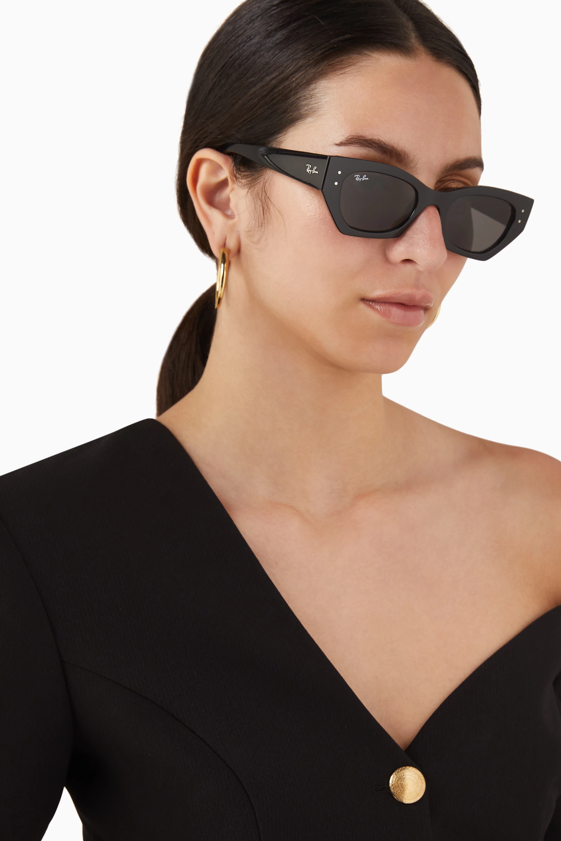 Buy Ray-Ban Black Zena Bio-based Sunglasses Sunglasses in Acetate