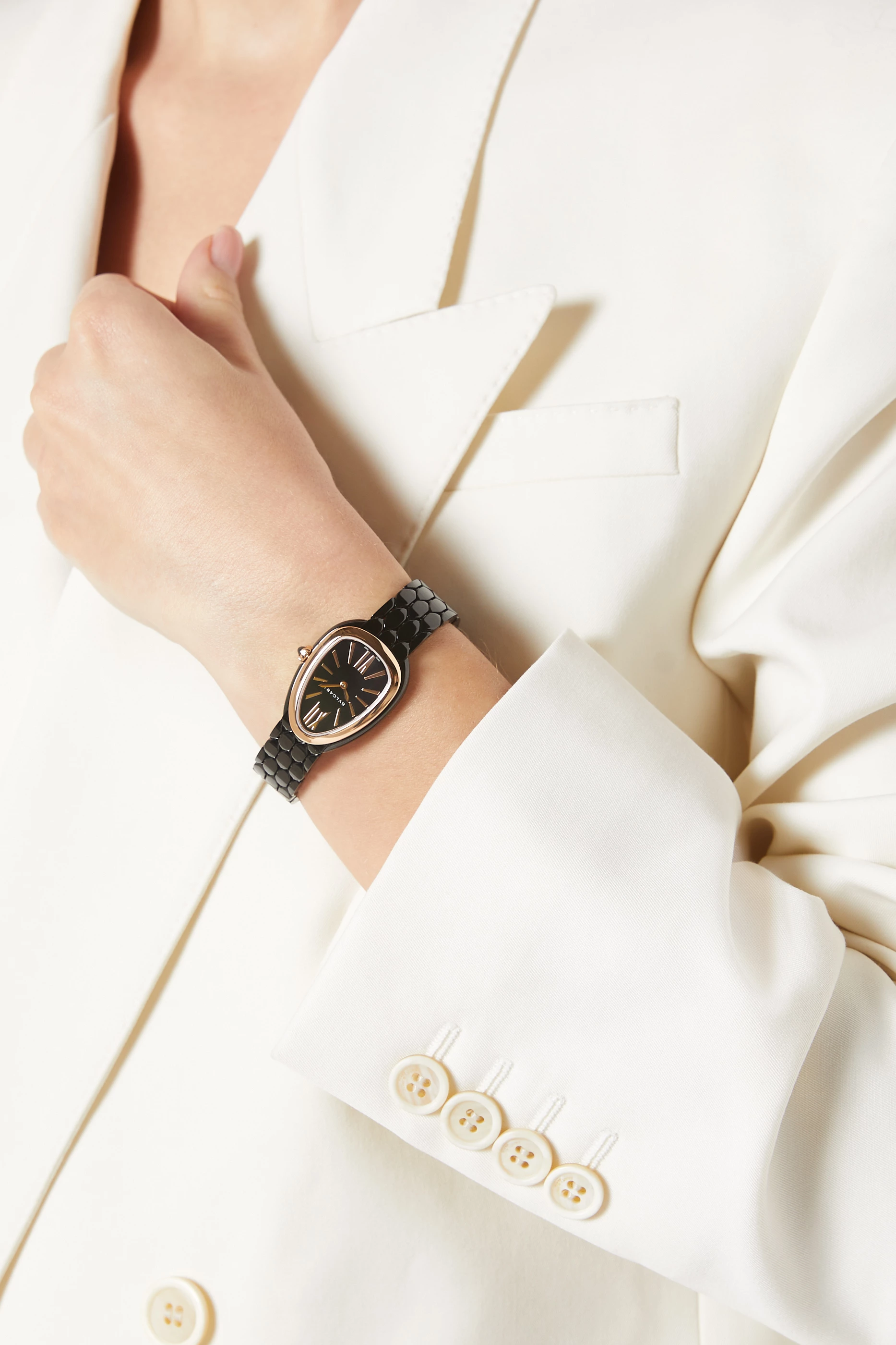 Buy BVLGARI Metallic Serpenti Seduttori Watch in Stainless Steel