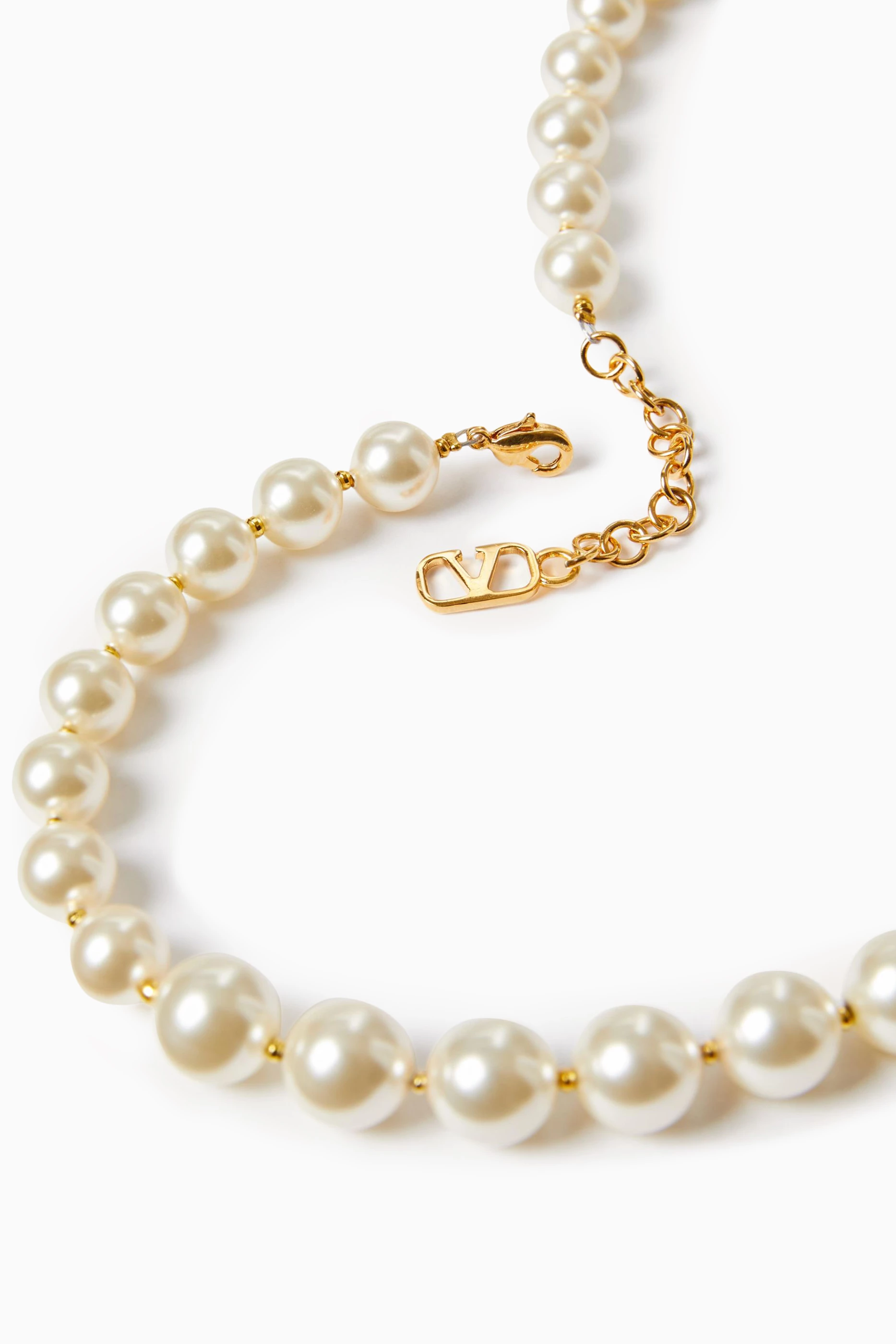 アクセサリーその他 Valentino Garavani Ovalette necklace with Swarovski pearl Valentino Garavani Ovalette Necklace With Swarovski Pearl