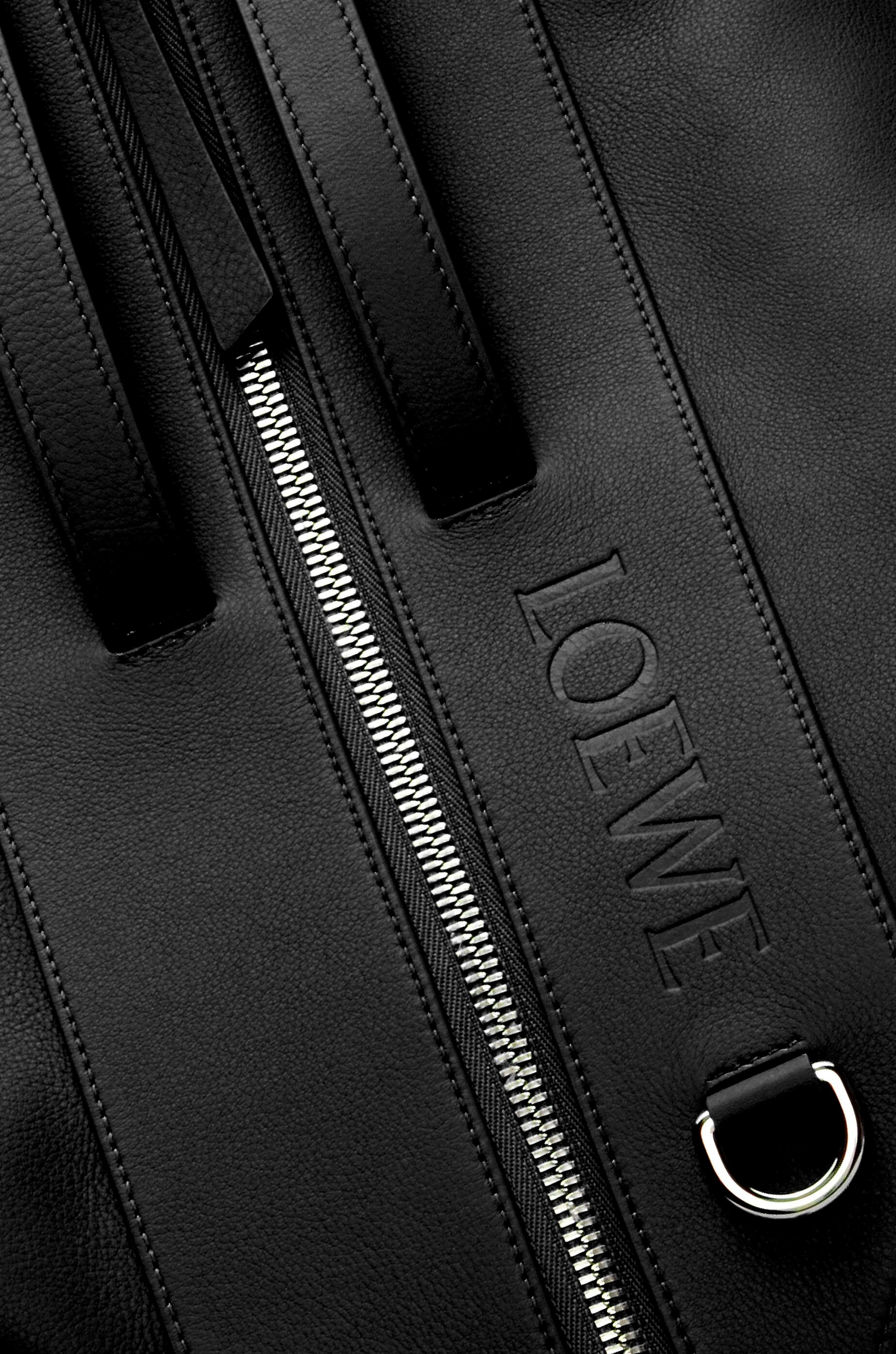 Buy LOEWE Black Convertible Backpack in Calfskin for Men Online