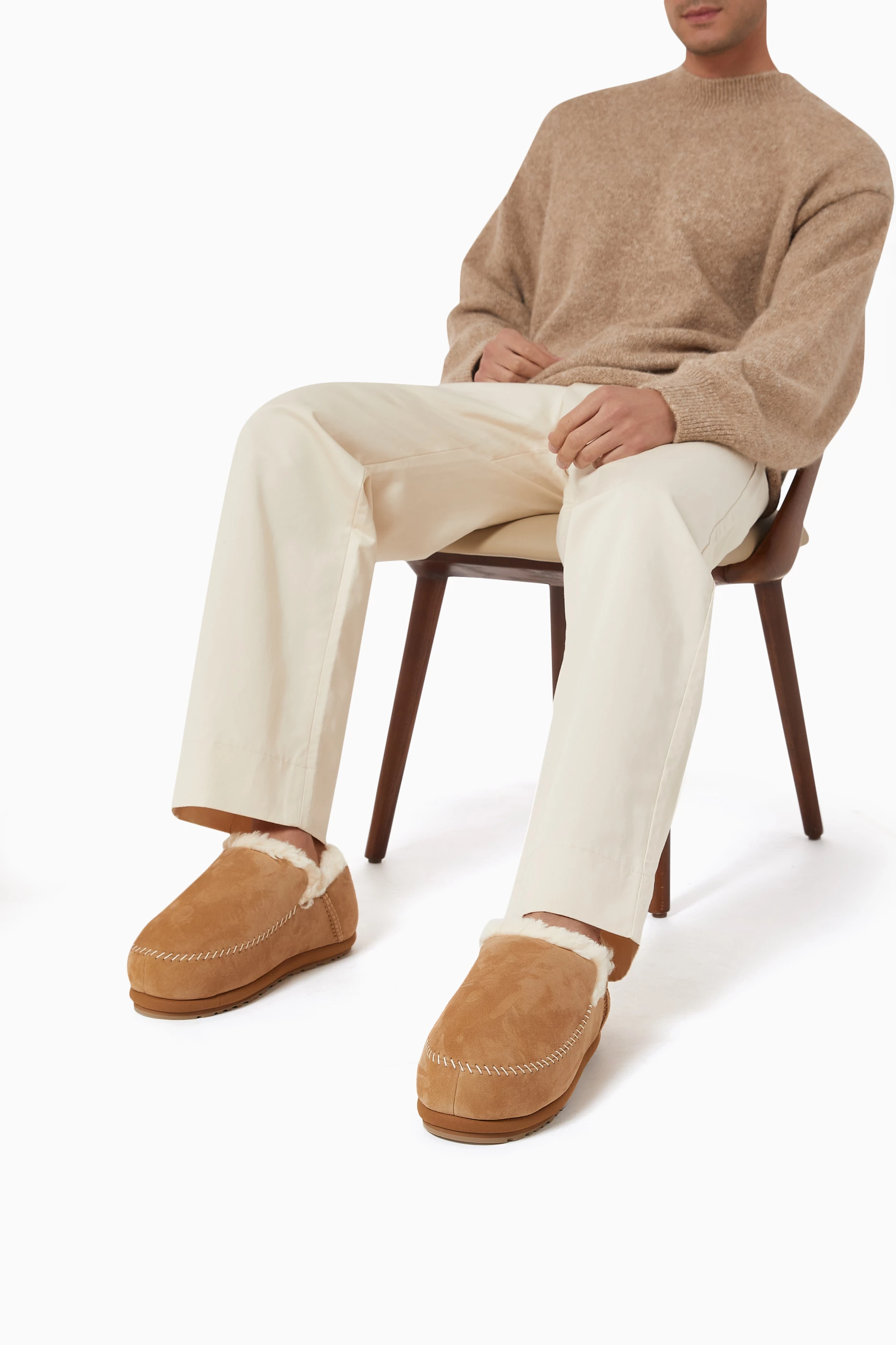 Buy UGG Brown Anders Slippers for Men Online | Ounass Kuwait