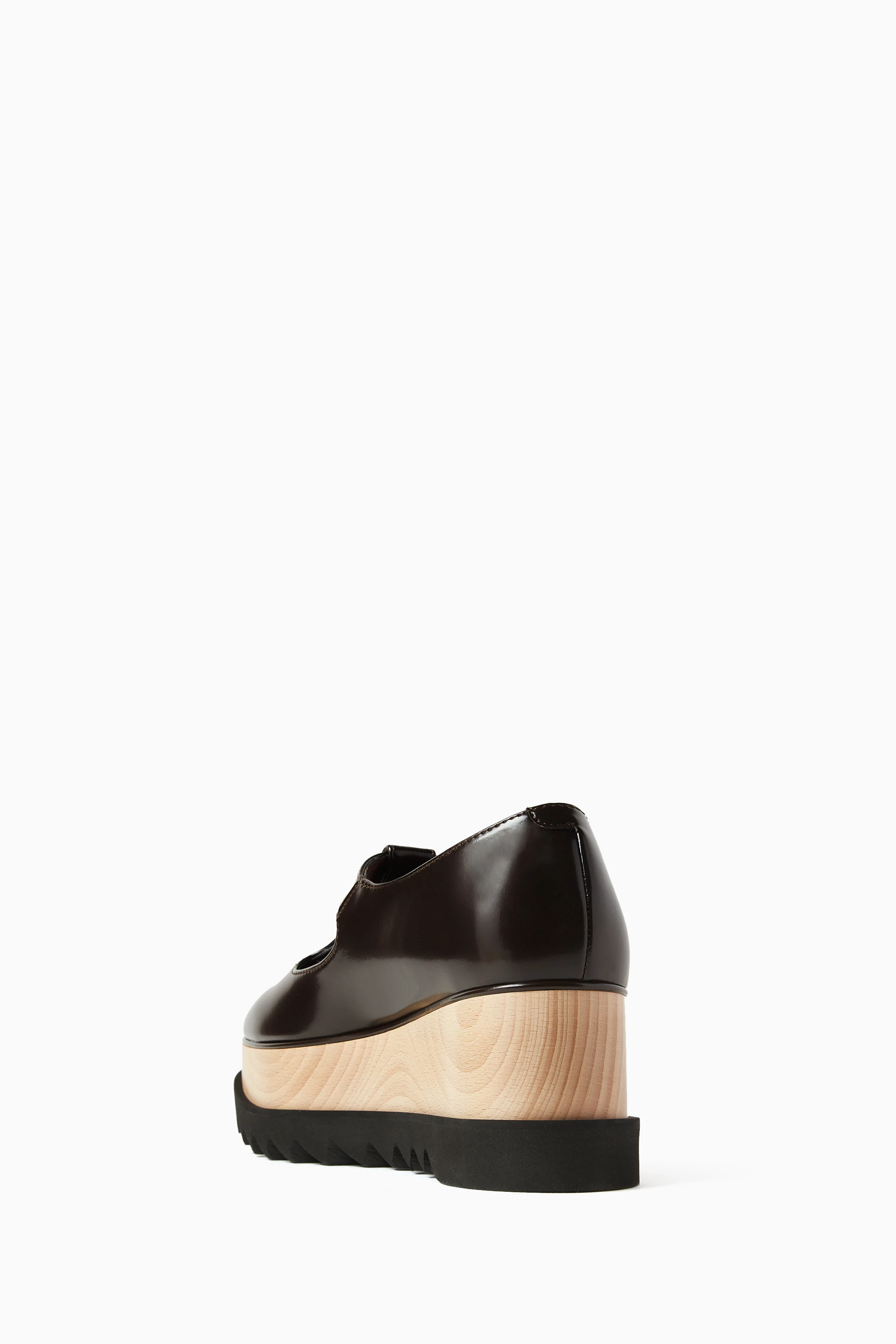 Buy Stella McCartney Brown Elyse 70 Flatform Mary Jane Shoes