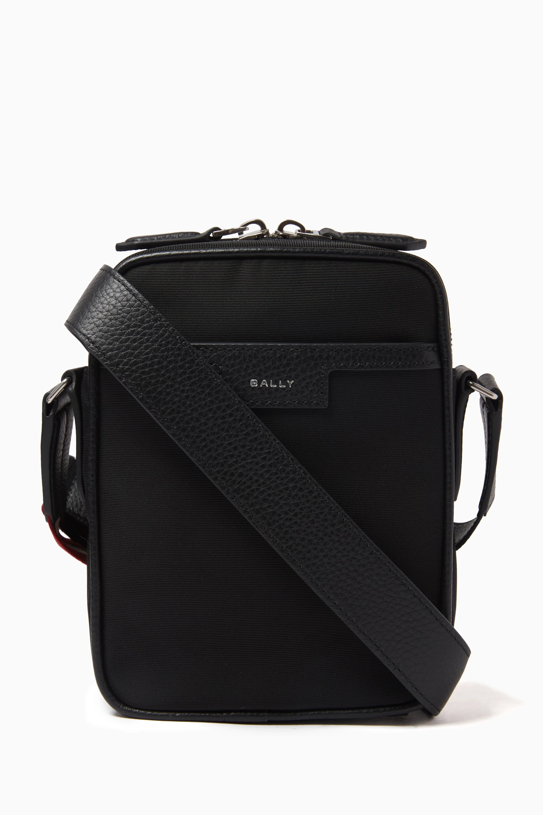 Buy Bally Black Code Crossbody Bag in Nylon for Men Online