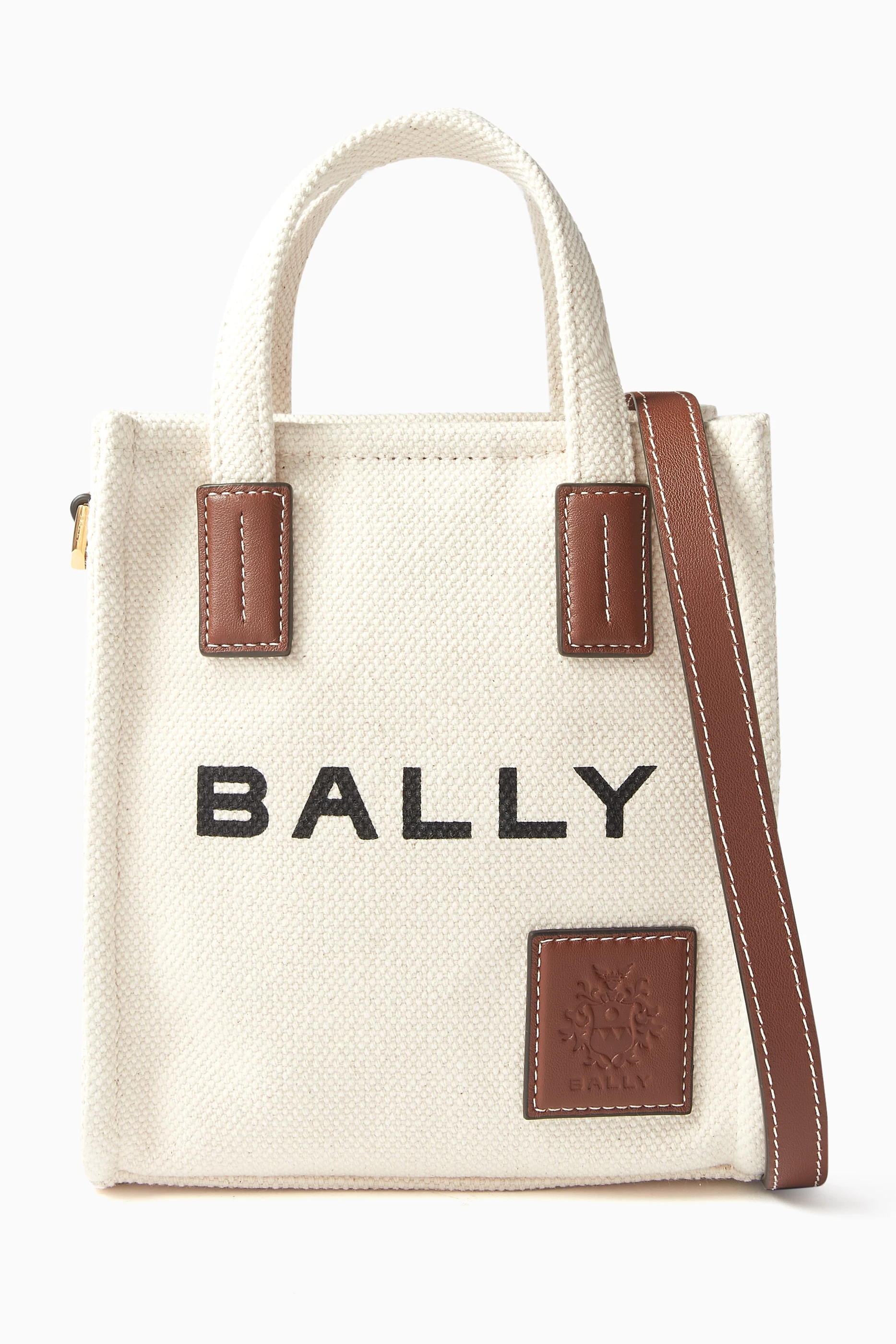 【送料&関税込】Bally East/west Akelei Canvas Tote Akelei Tote Ew - Tote