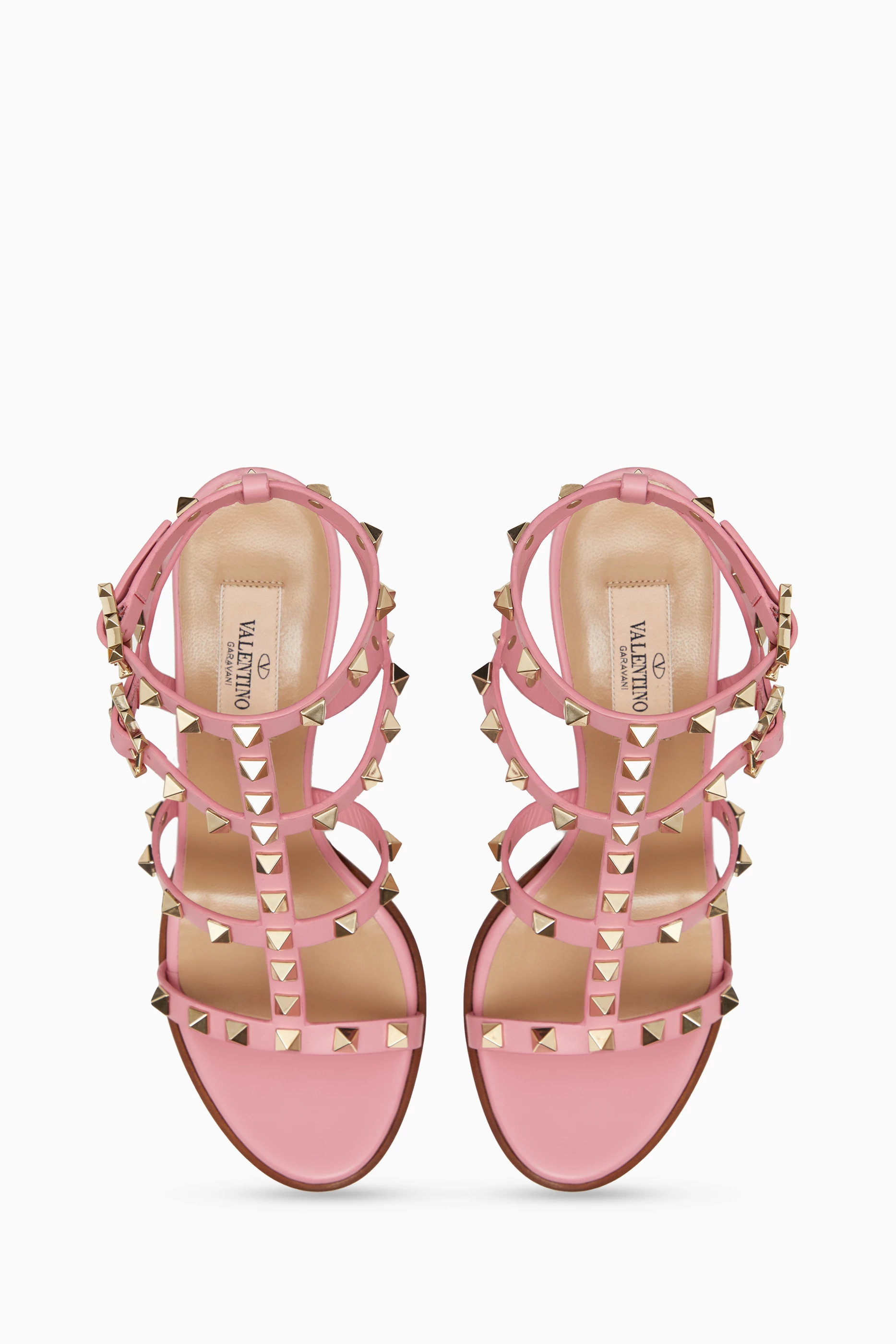 Valentino rockstud pink sandals cheap