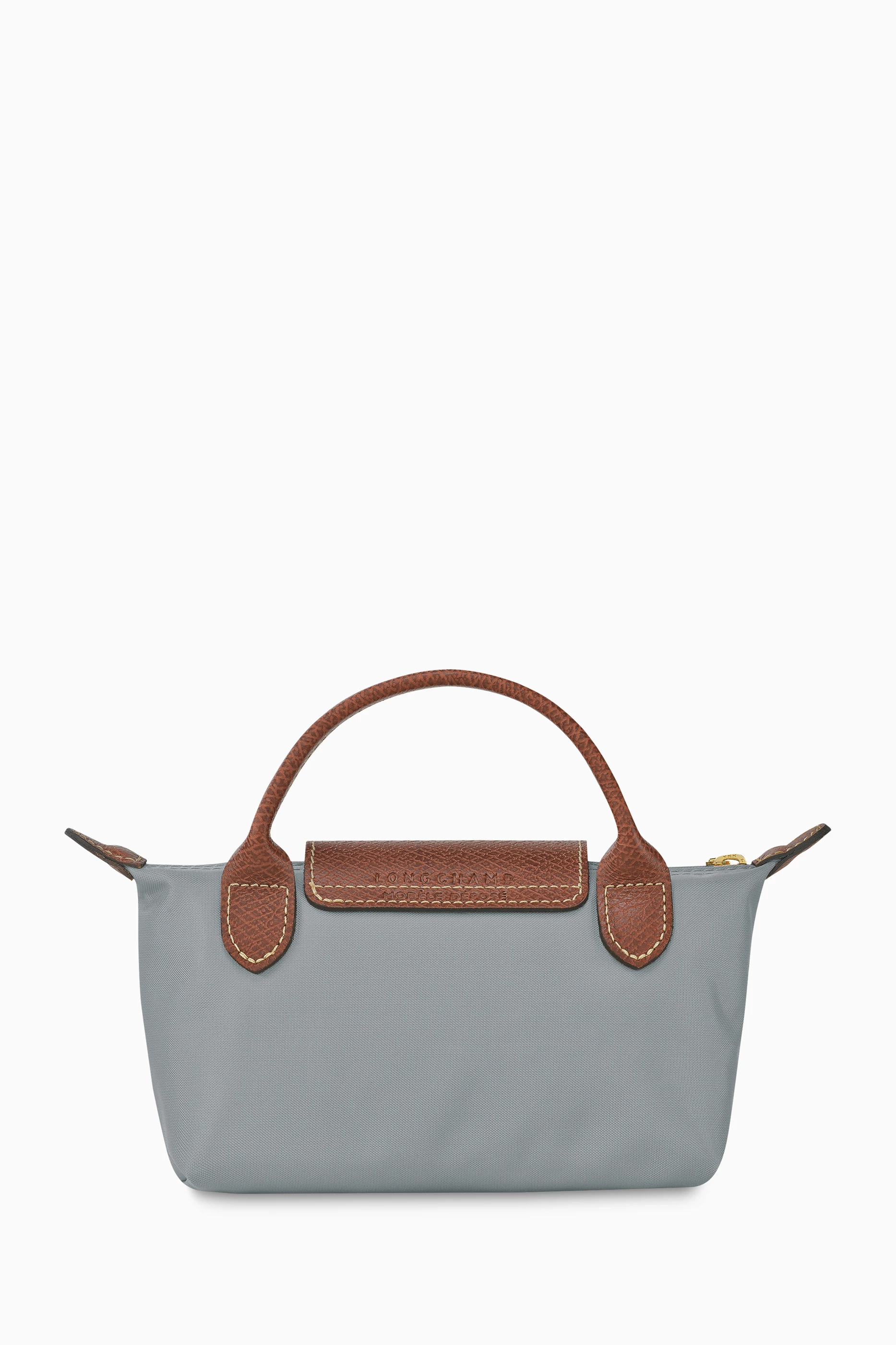 Buy Longchamp Grey Mini Le Pliage Original Clutch in Canvas for Women Online Ounass Kuwait