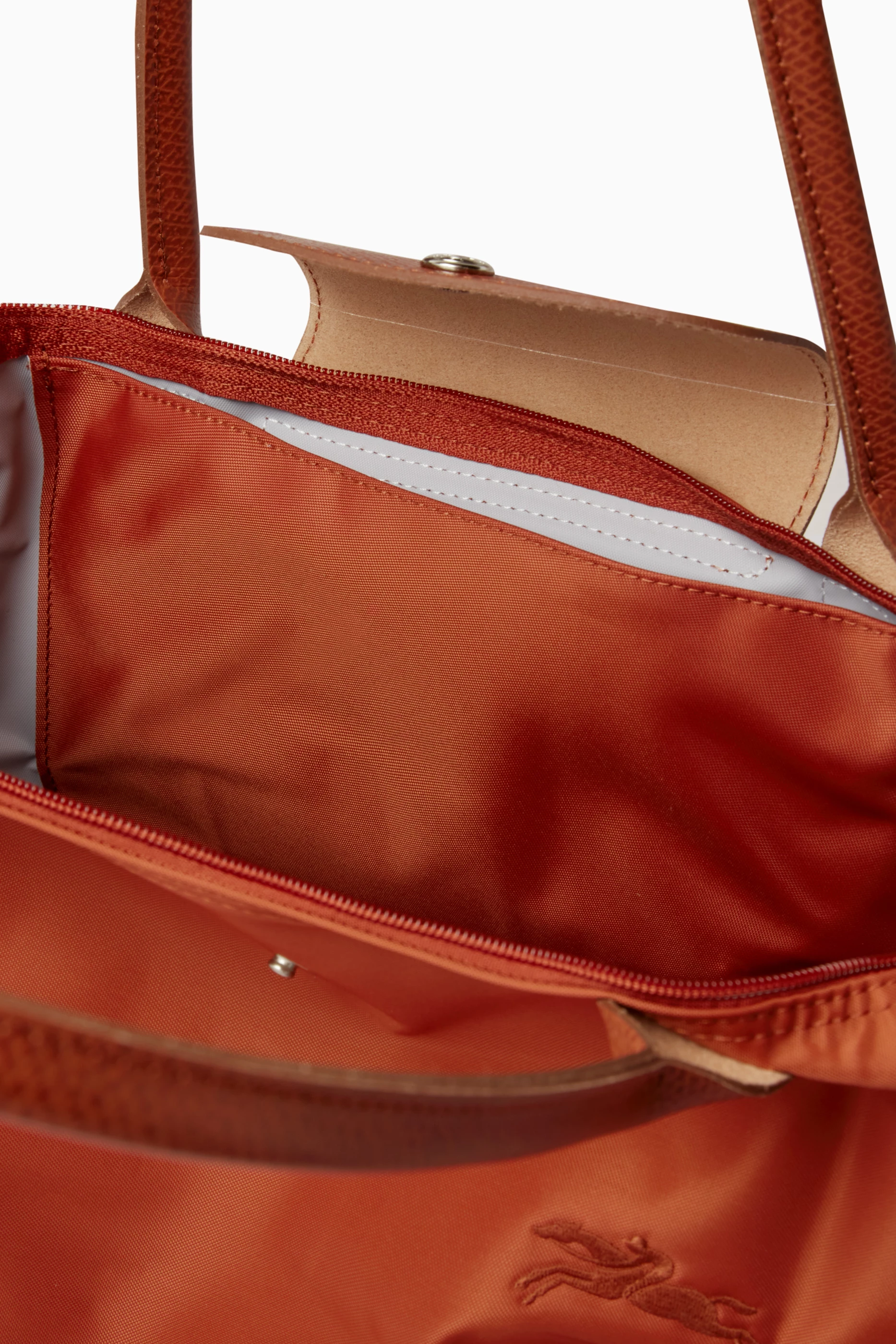 Buy Longchamp Brown Medium Le Pliage Tote Bag in Recycled Canvas