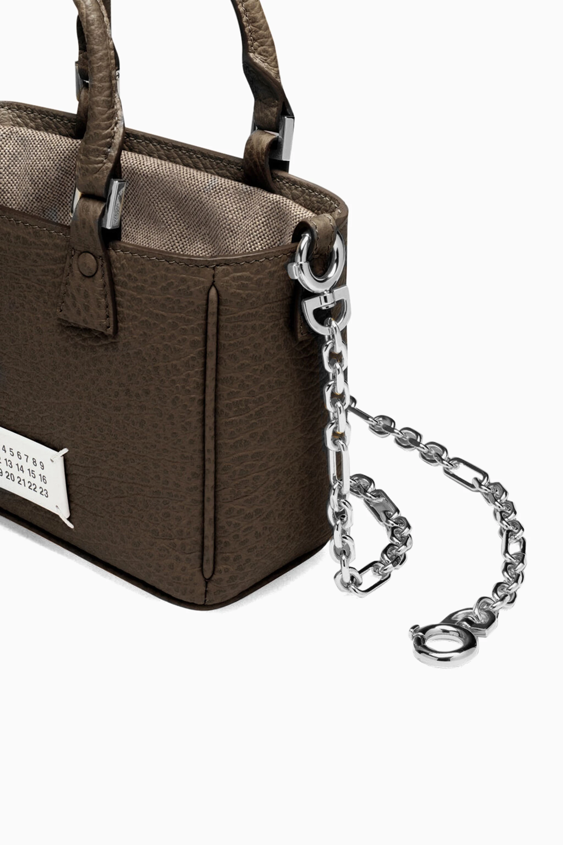 Buy Maison Margiela Brown 5AC Horizontal Tote Bag in Leather