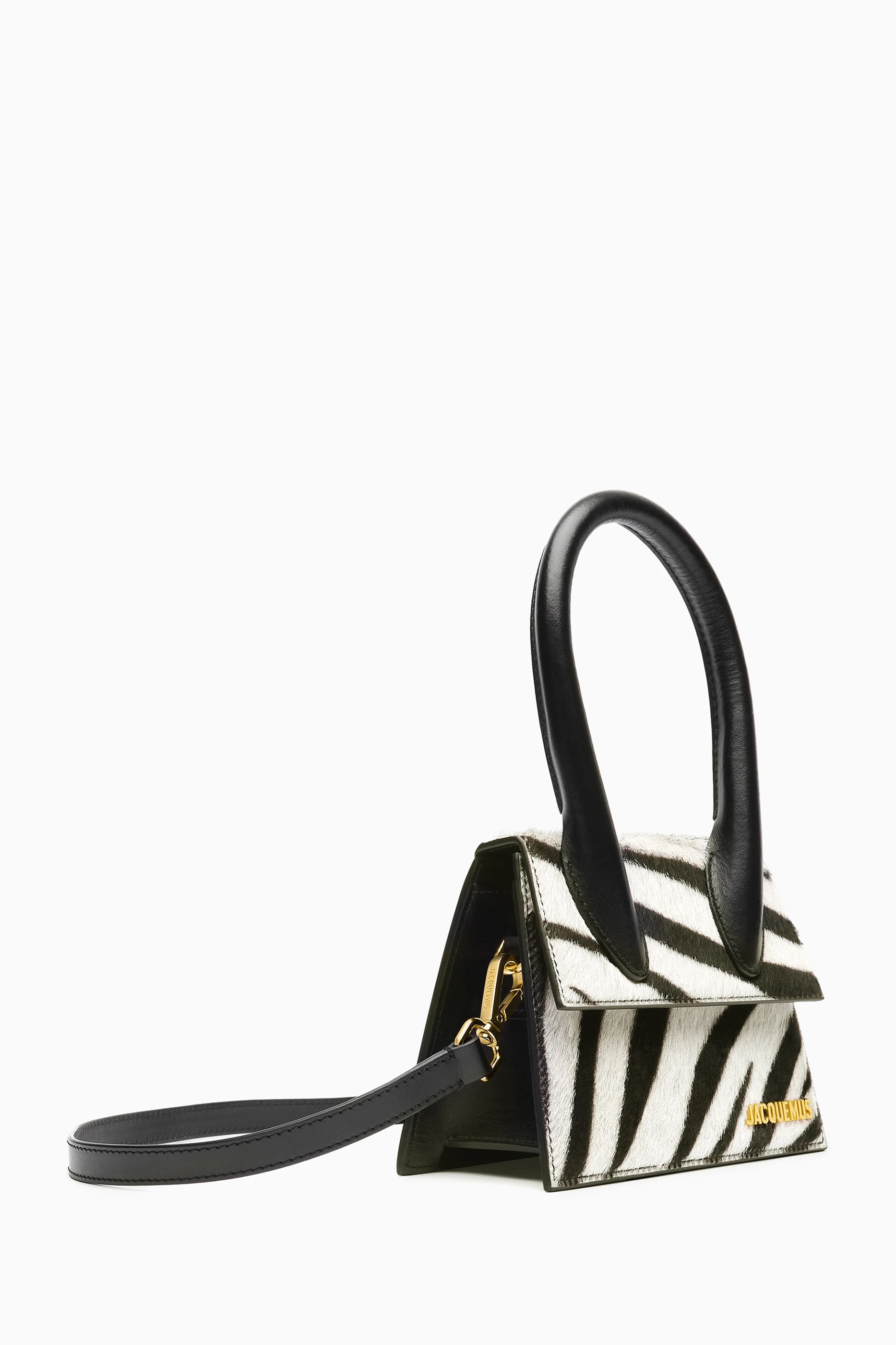 【JACQUEMUS】 Jacquemus // Black Leather Le Bambino Long Shoulder Bag