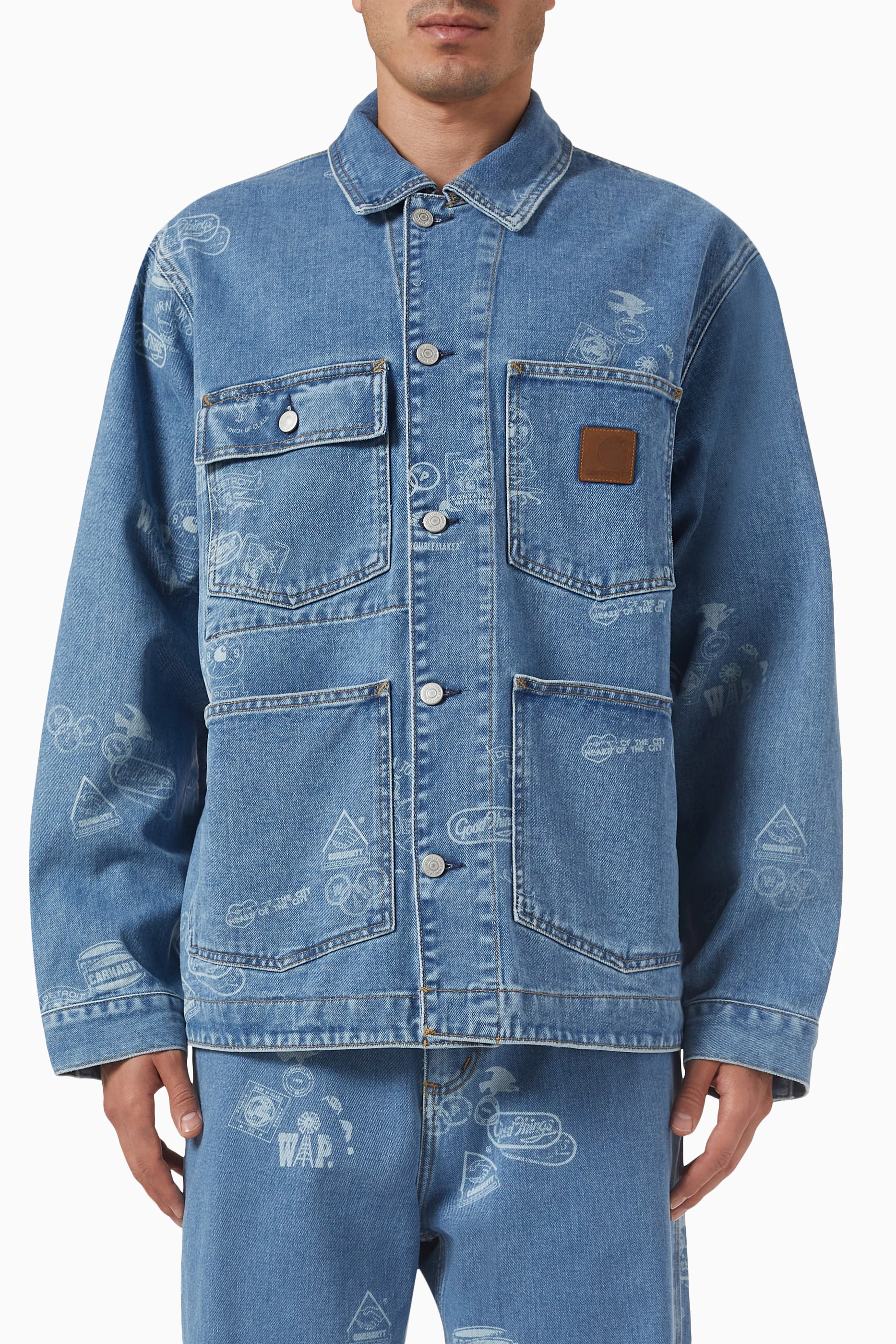 Carhartt wip denim jacket outlet