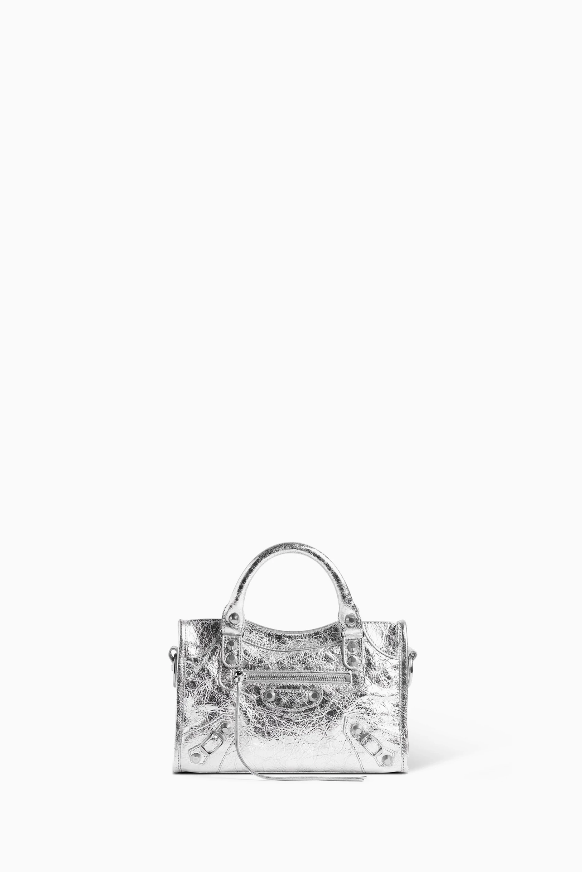 Classic silver mini city balenciaga cheap