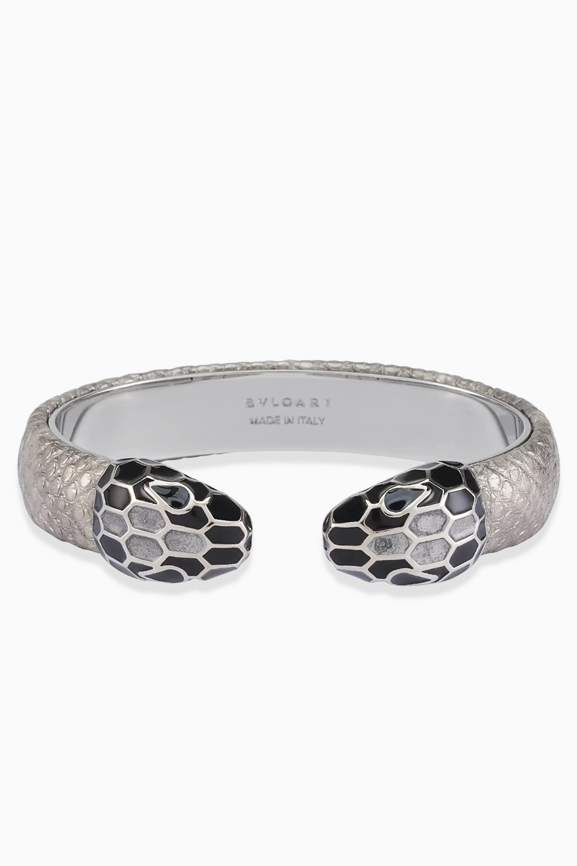 Buy BVLGARI Silver Serpenti Forever Bracelet in Karung Leather for Women Online Ounass Kuwait