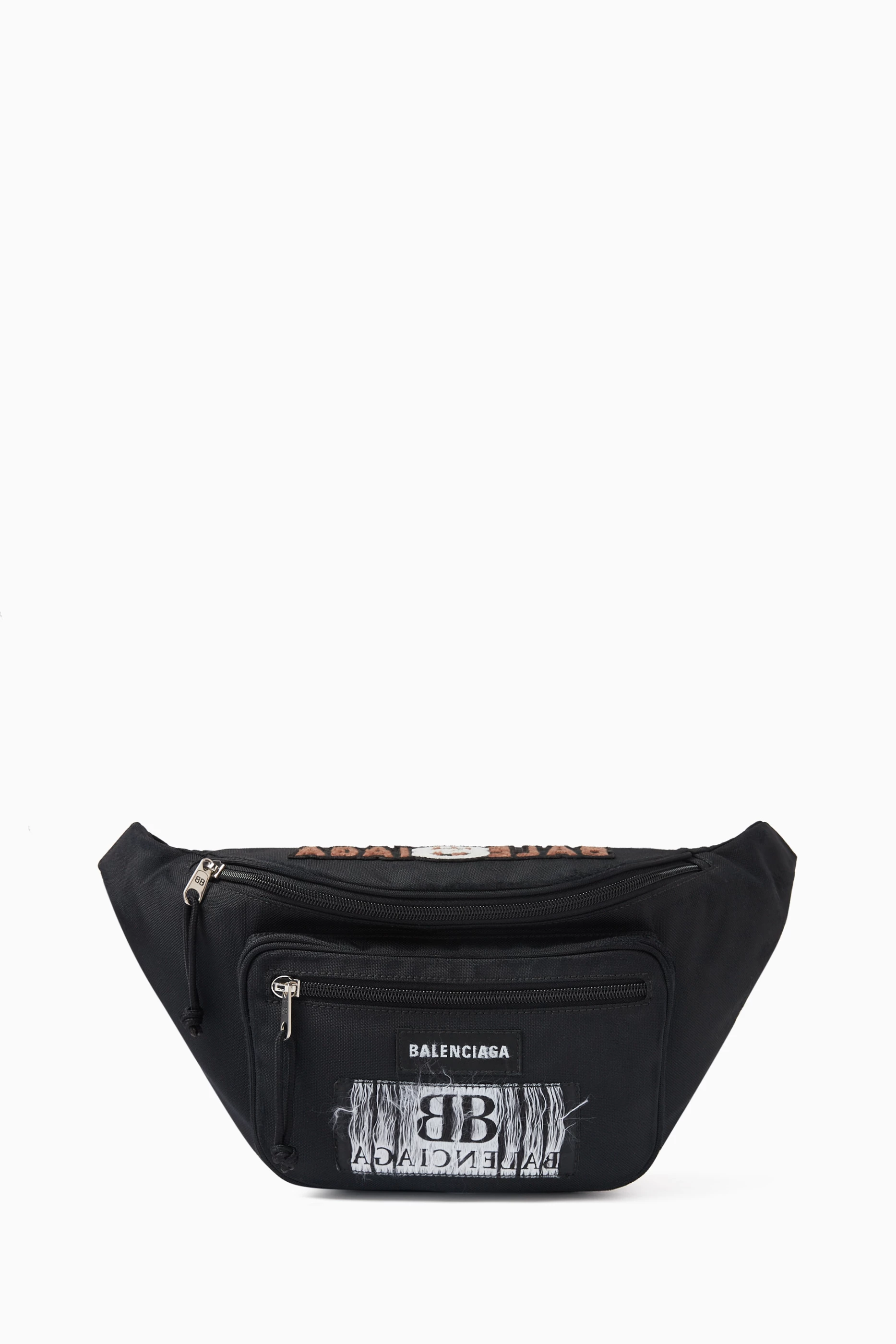 バッグ BALENCIAGA LOGO NYLON WAIST BODY BAG Nylon belt bag in black - Balenciaga | Mytheresa