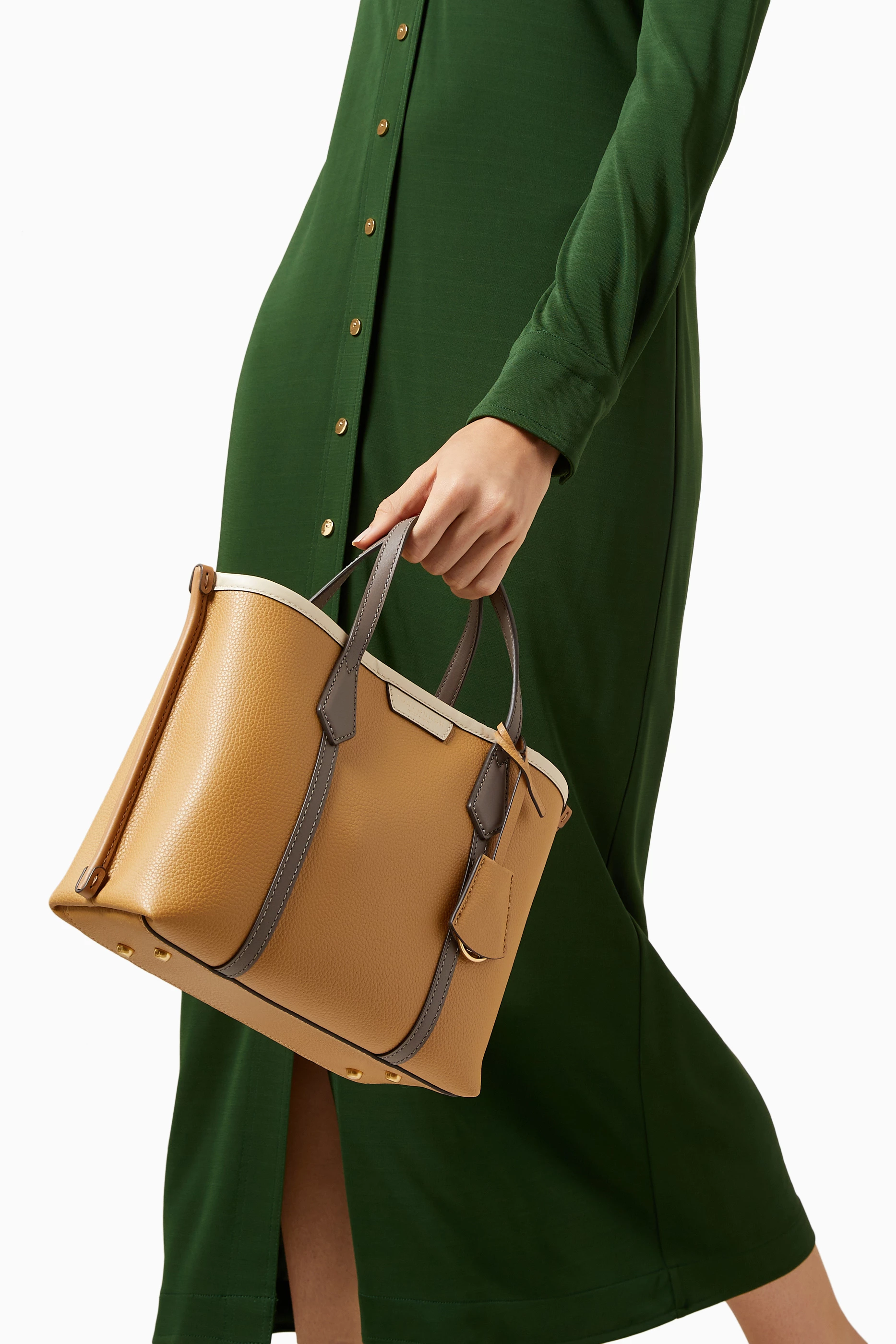 Buy Tory Burch Neutral Small Perry Triple-compartment Tote Bag in