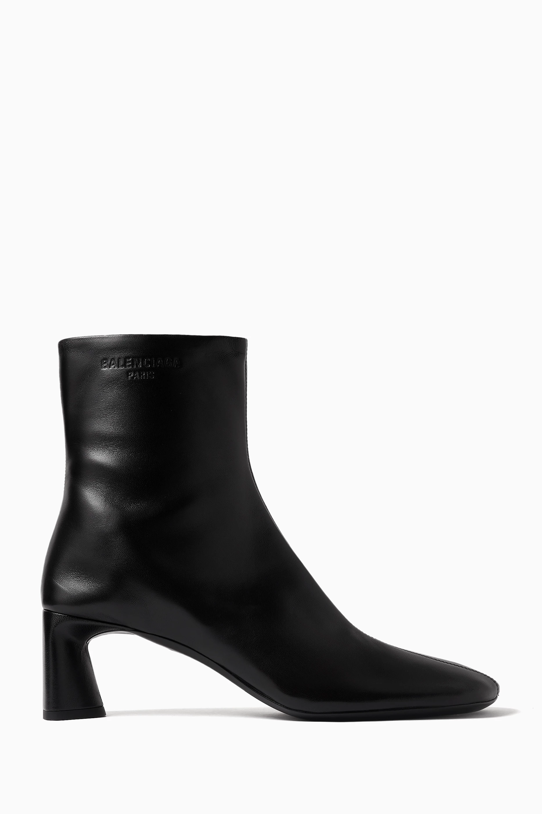 Buy Balenciaga Black Duty Free 60 Ankle Boots in Leather for Women