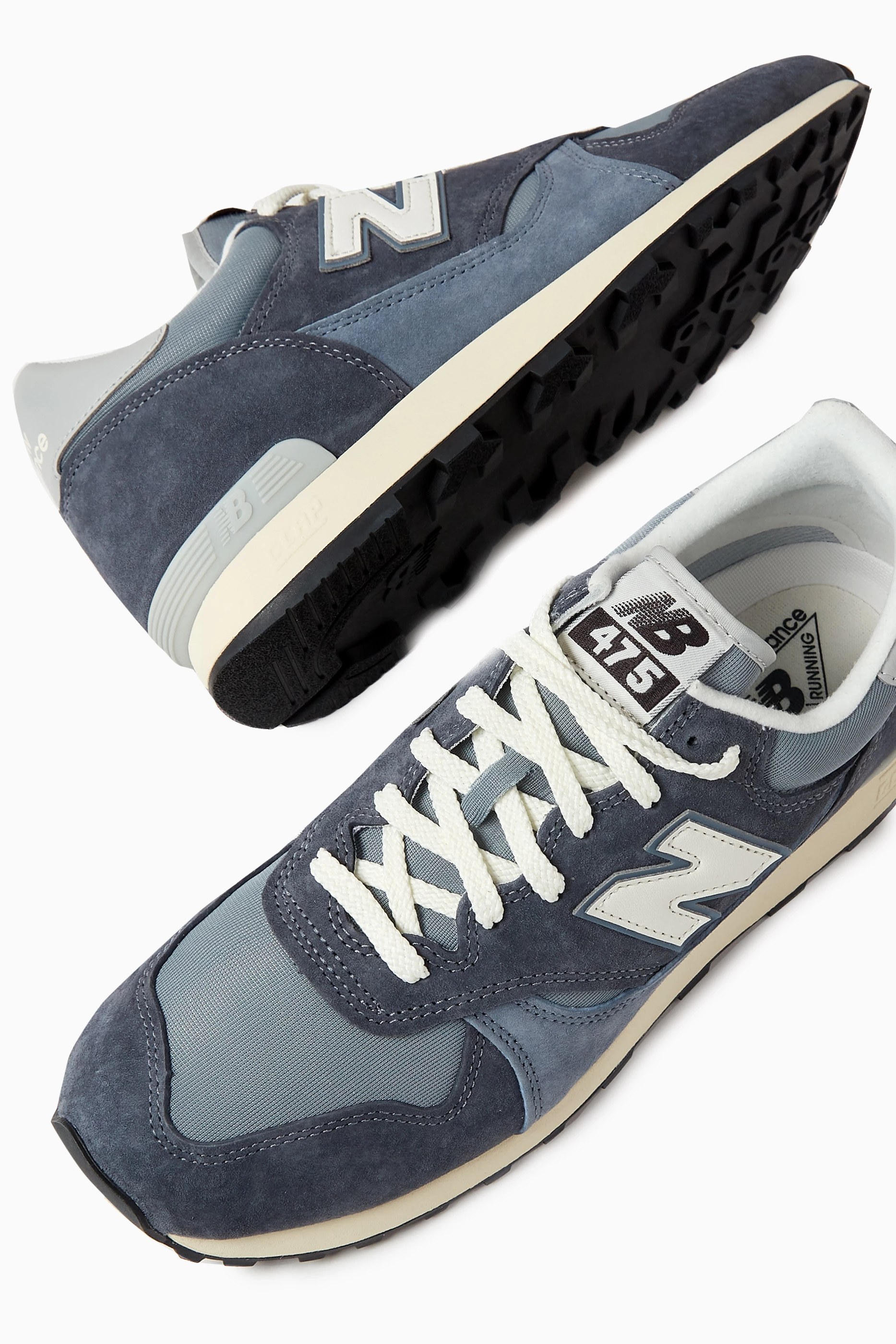 スニーカー MOU Women Sneakers 411000BNUTRWH GREY Buy New Balance Grey 475 Low-top Sneakers in Mesh & Suede