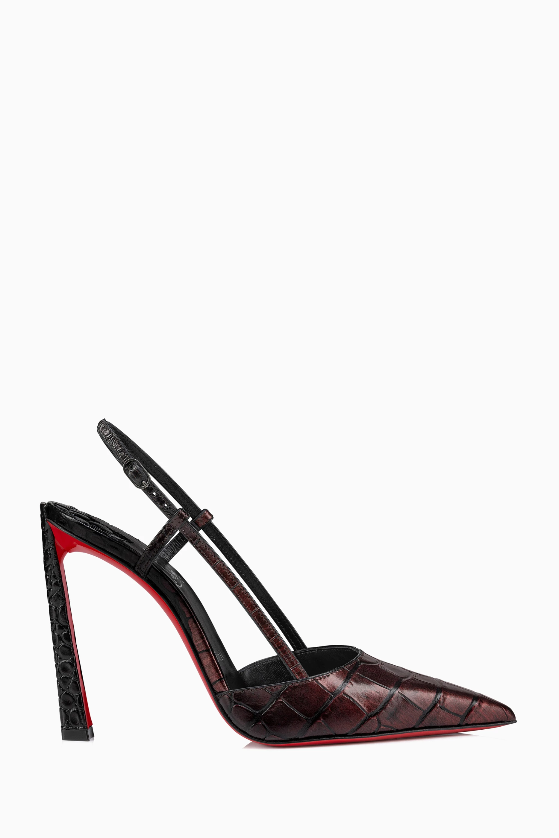 Slingback Snakeskin Louboutin Buy Christian Louboutin Brown