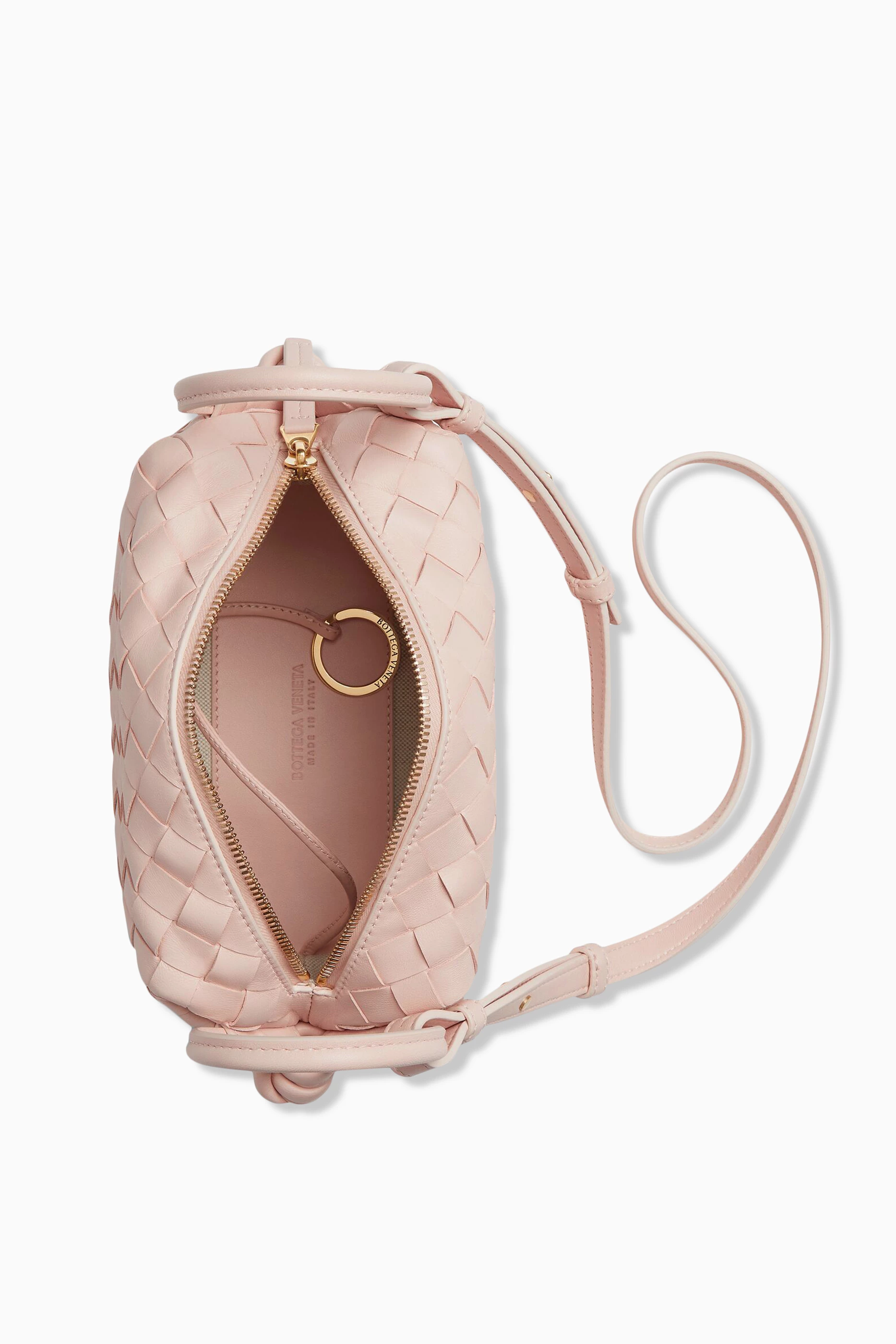 Buy Bottega Veneta Pink Small Loop Top-handle Bag in
