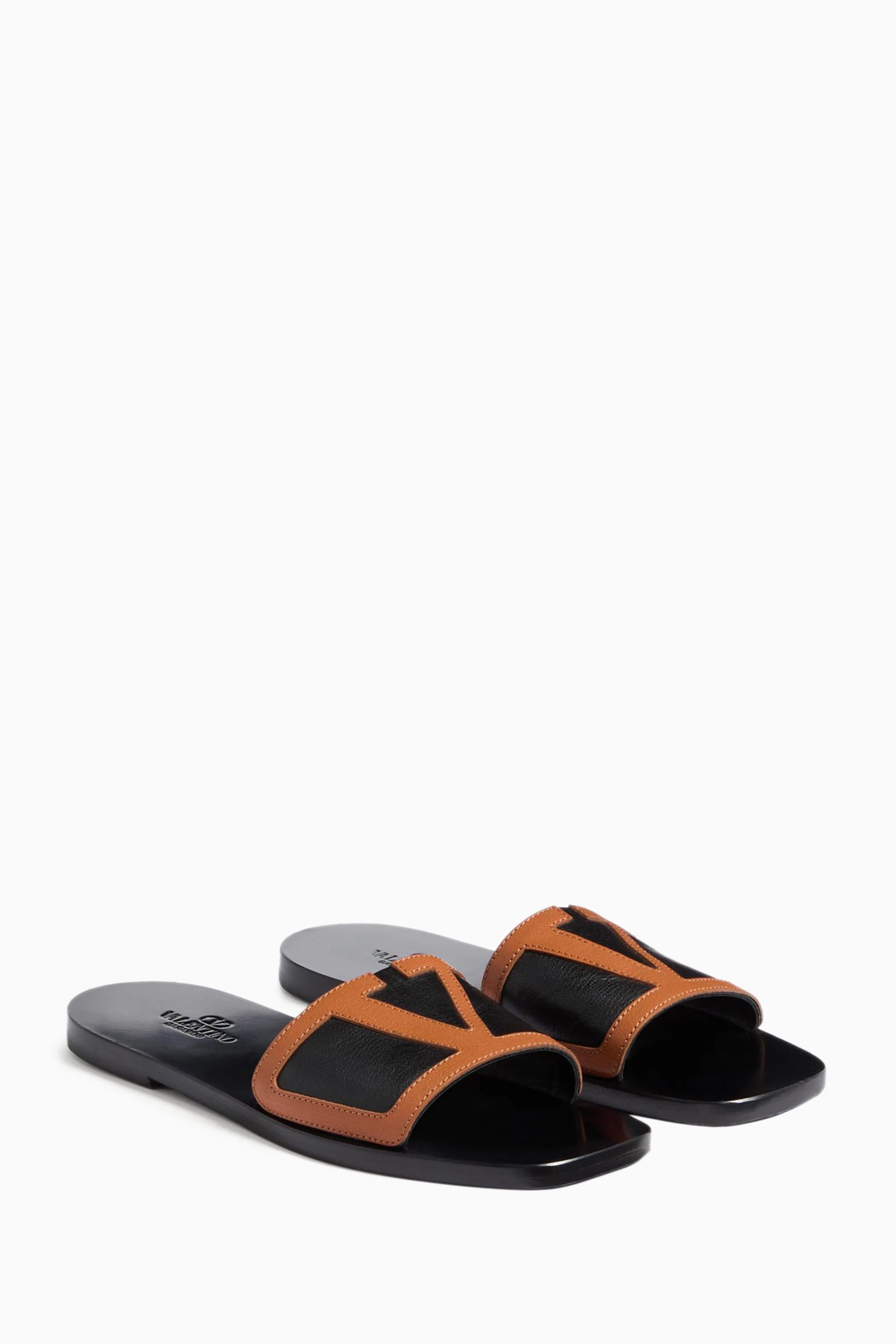 Buy Valentino Garavani Brown Viva Superstar Slide Sandals in
