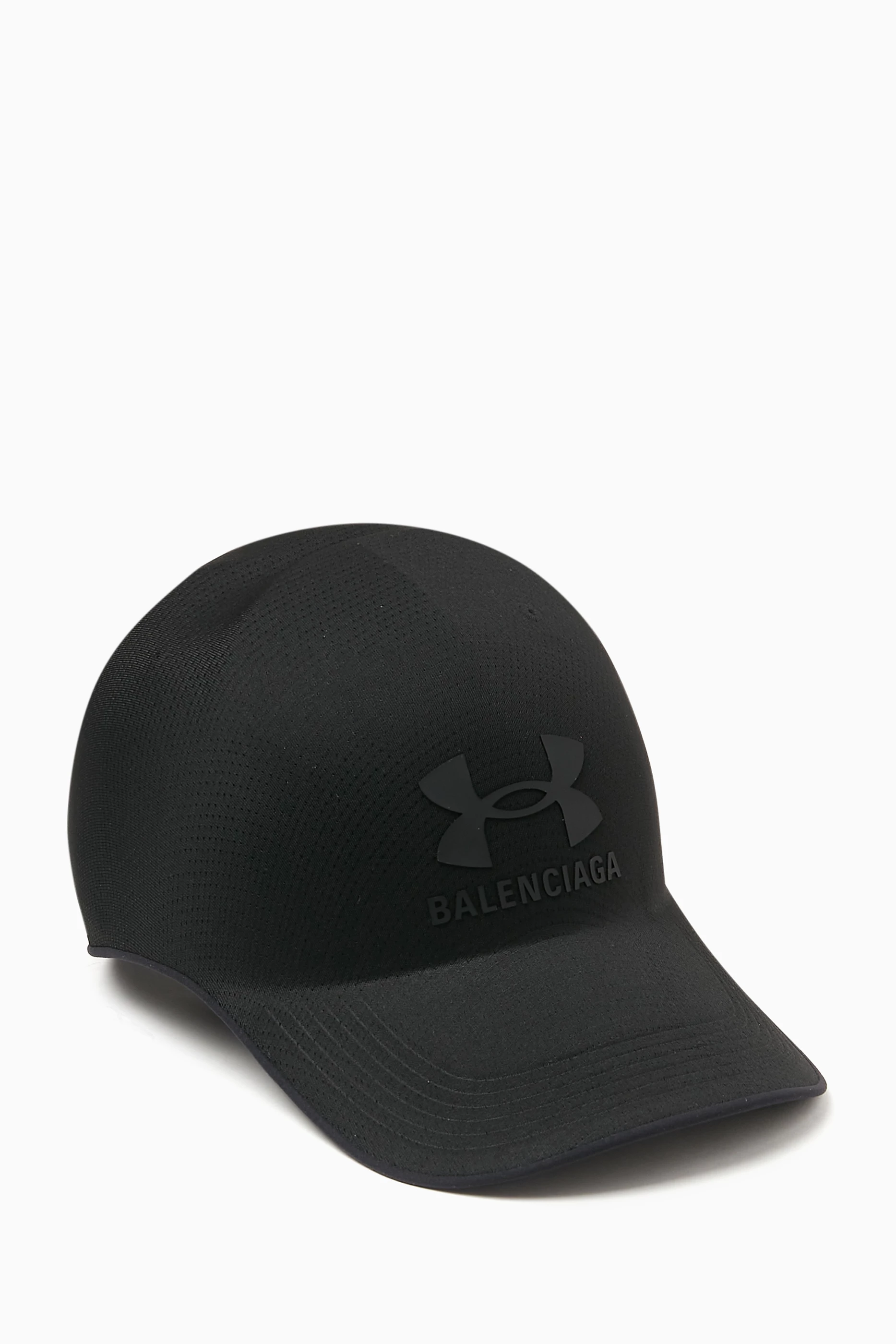 Buy Balenciaga Black x Under Armour® Molded Cap in Nylon for