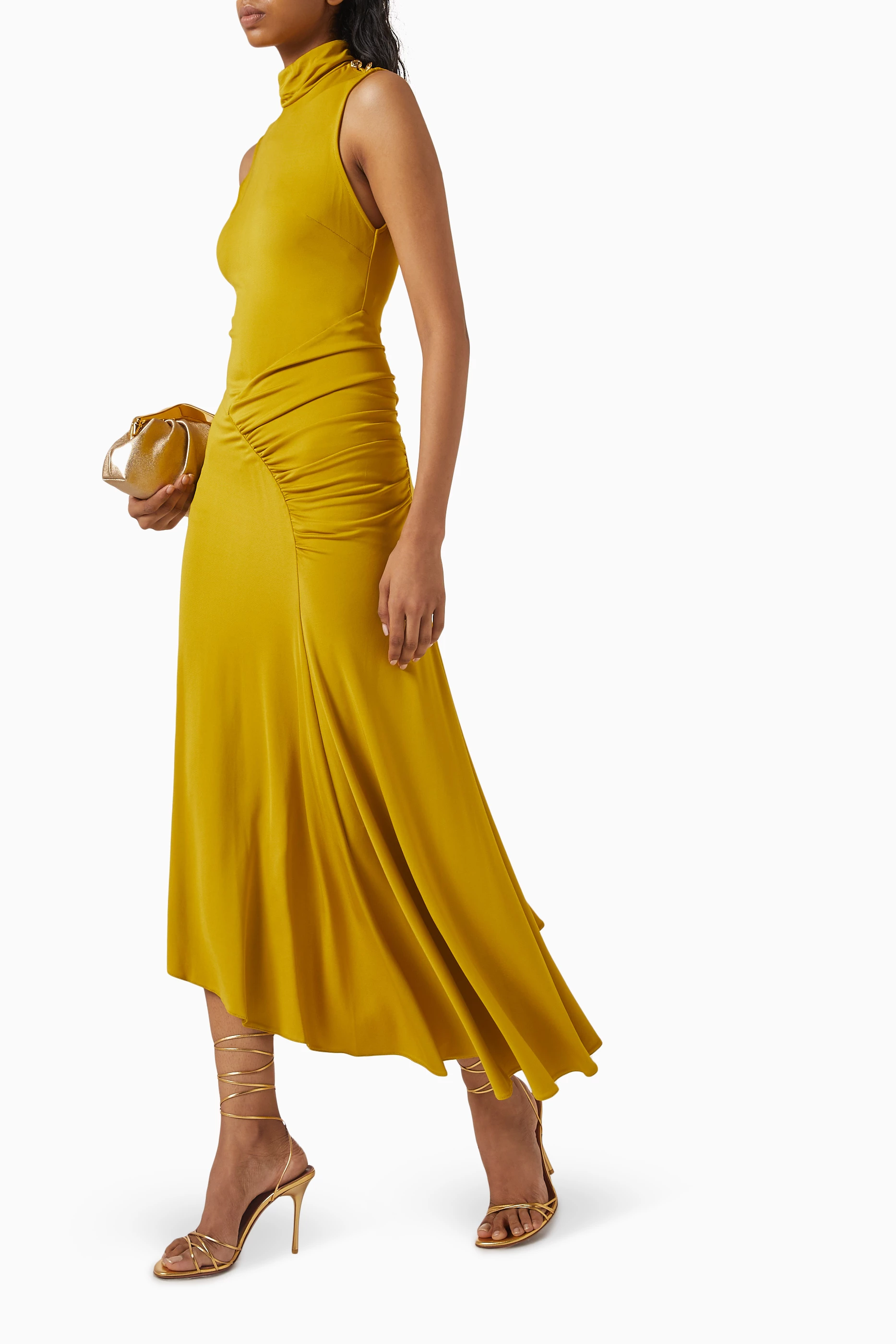 ワンピース ELISABETTA FRANCHI Woman Dress Yellow Cream ABS22 E84 Elisabetta Franchi Yellow Dress Lemonade Donna » Modamica