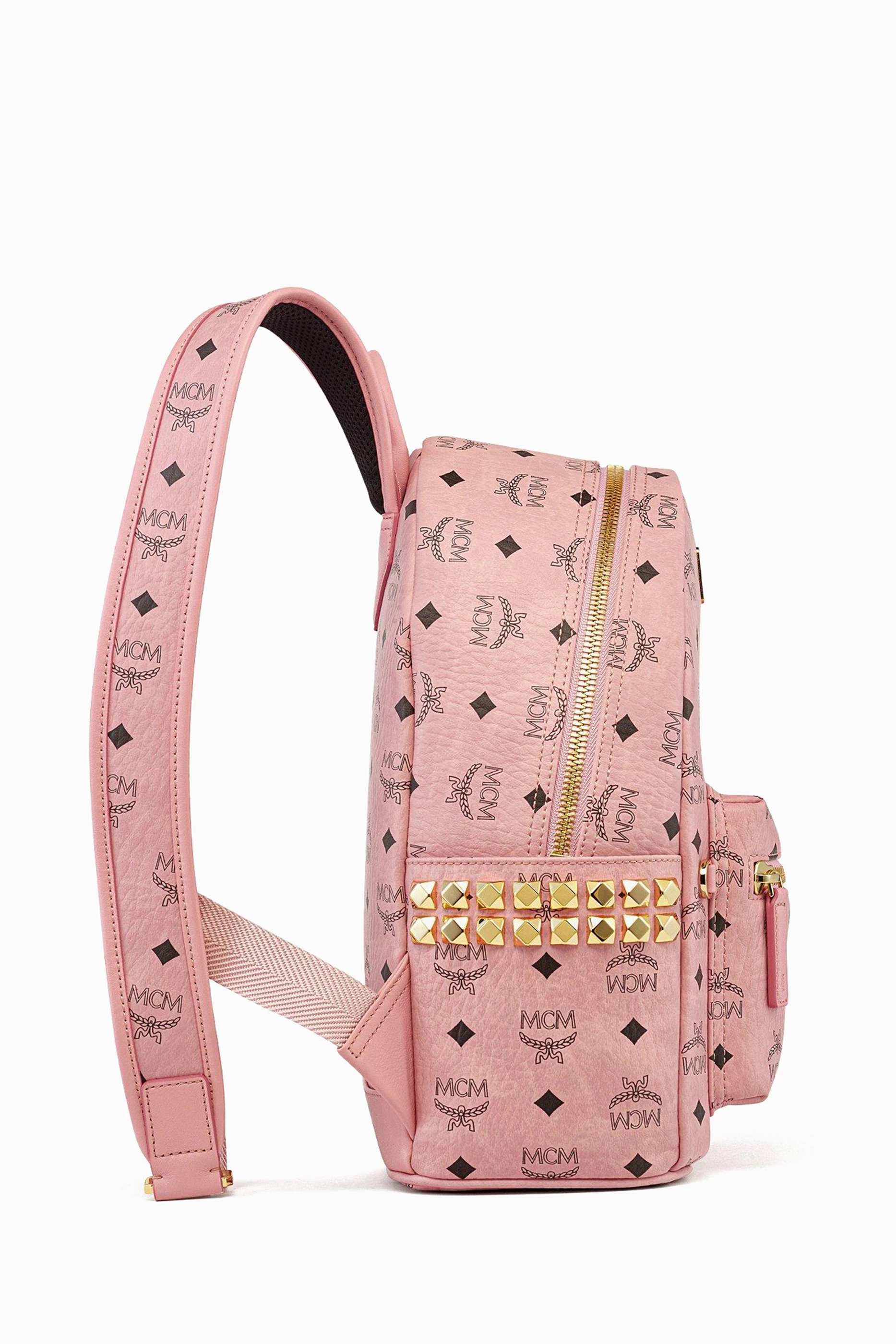 MCM STARK BACKPACK Small リュック ピンク Small Stark サイドスタッズ バックパック - ヴィセトス ピンク