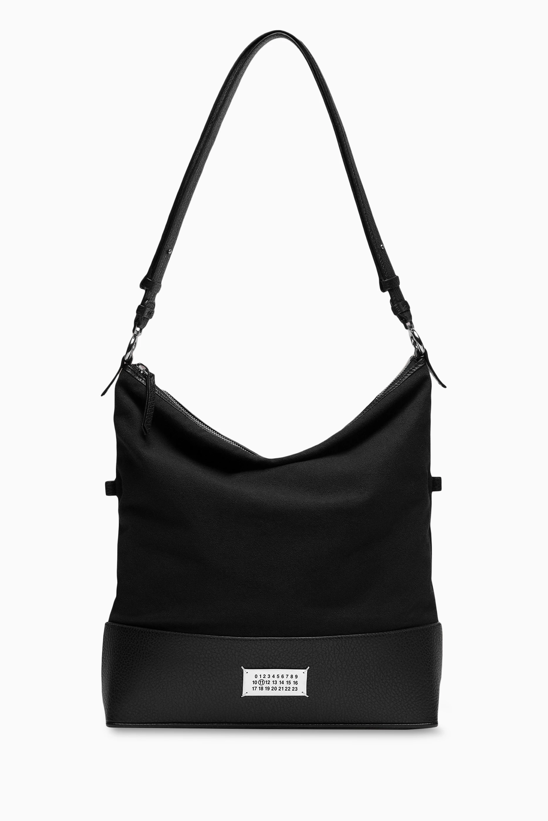 Buy Maison Margiela Black Medium 5AC Hobo Bag in Cotton