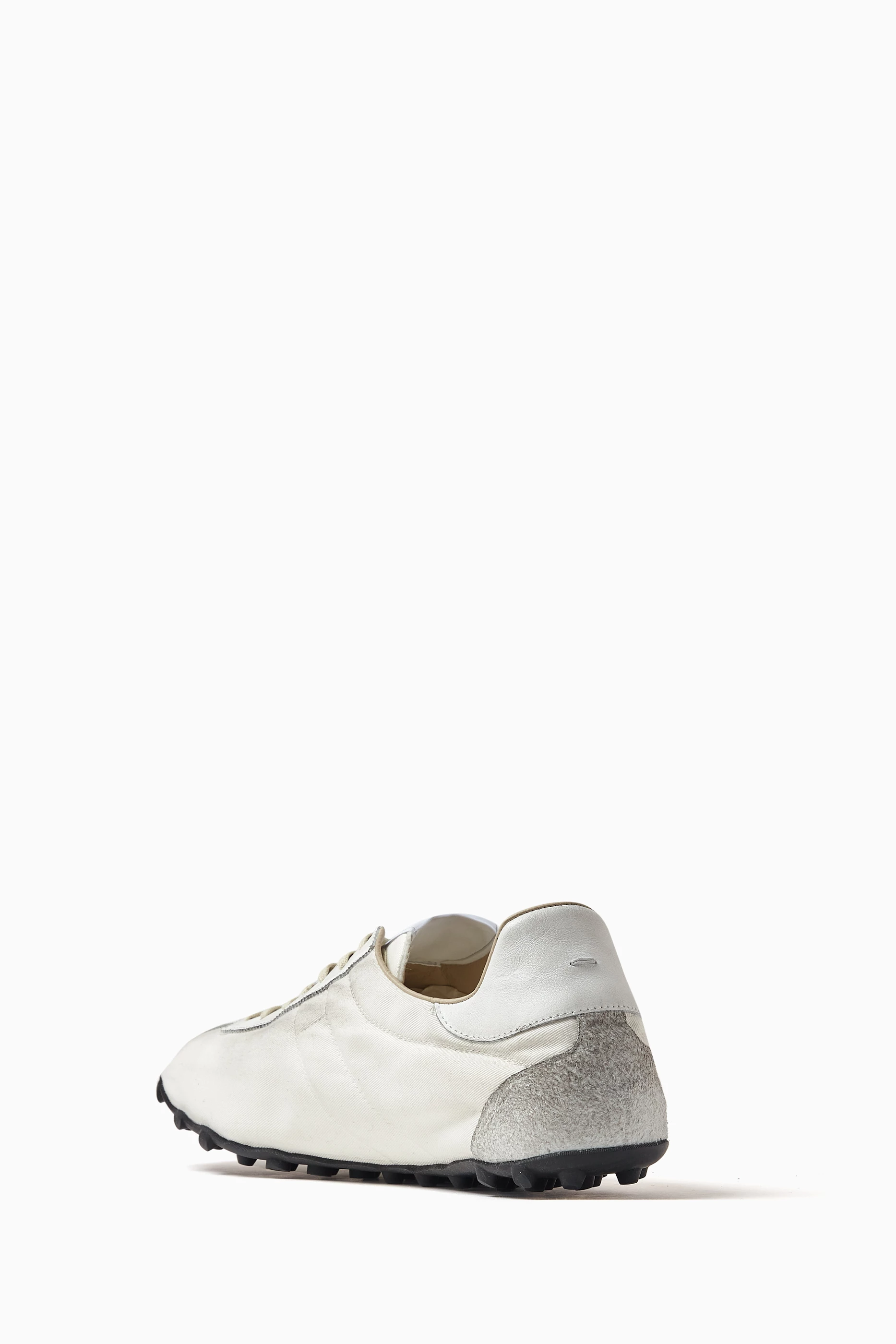 【関税＆送料込み】Maison Margiela Sprinters Drill Cotton W Buy Maison Margiela Black Sprinter Sneakers in Cotton-drill