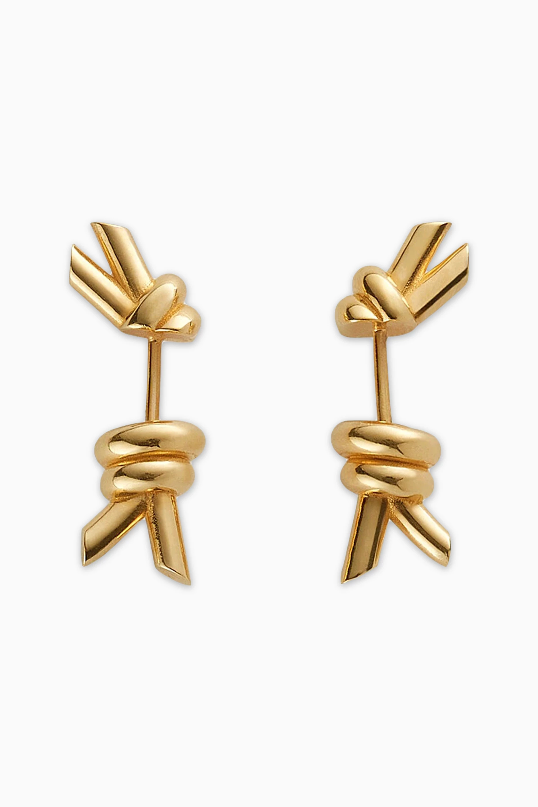 ★Bottega Veneta KNOT STUD エレガント ゴールドトーン ピアス ☆Bottega Veneta KNOT STUD エレガント ゴールドトーン ピアス