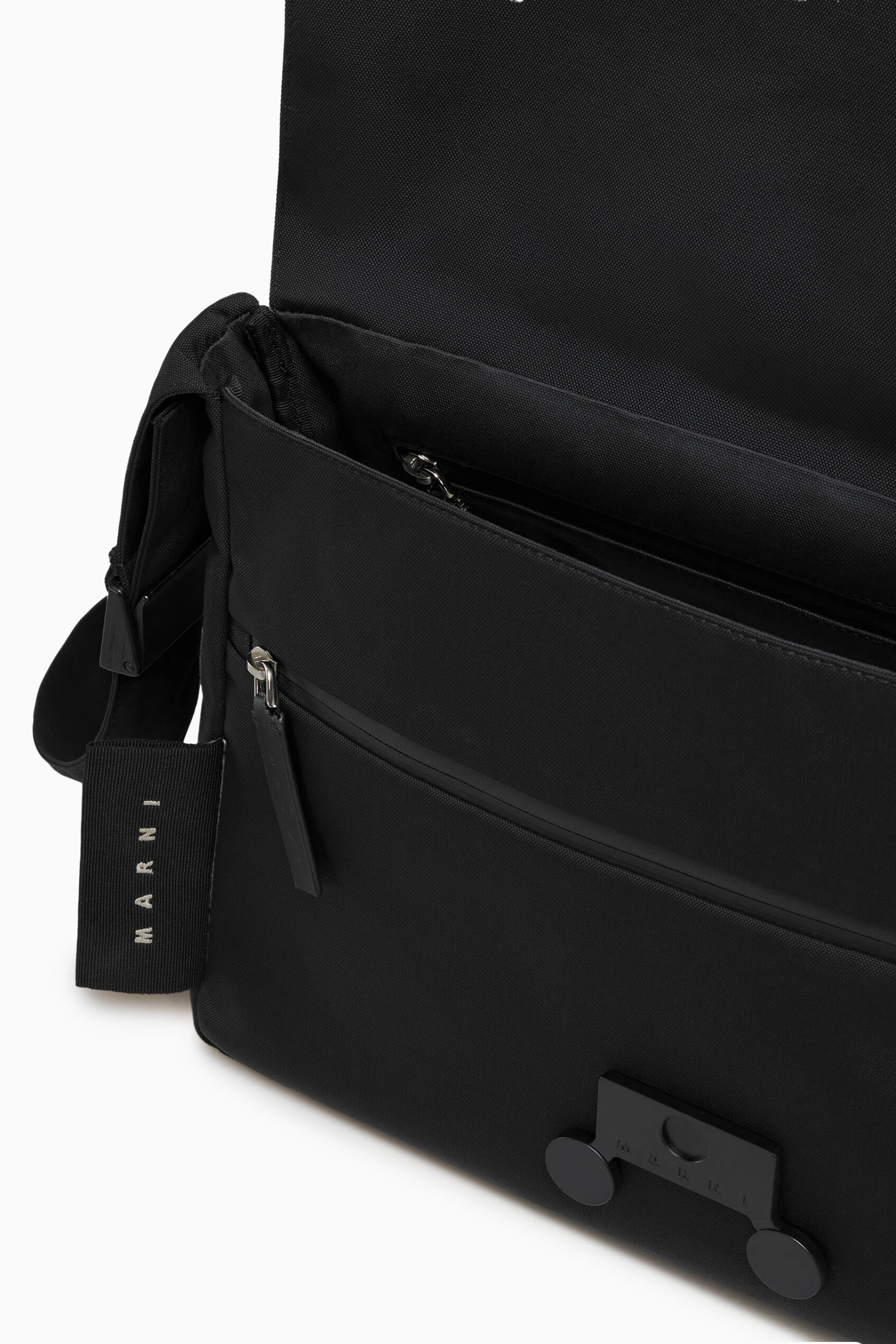 Buy Marni Black Cityscape Crossbody Bag for Men Online