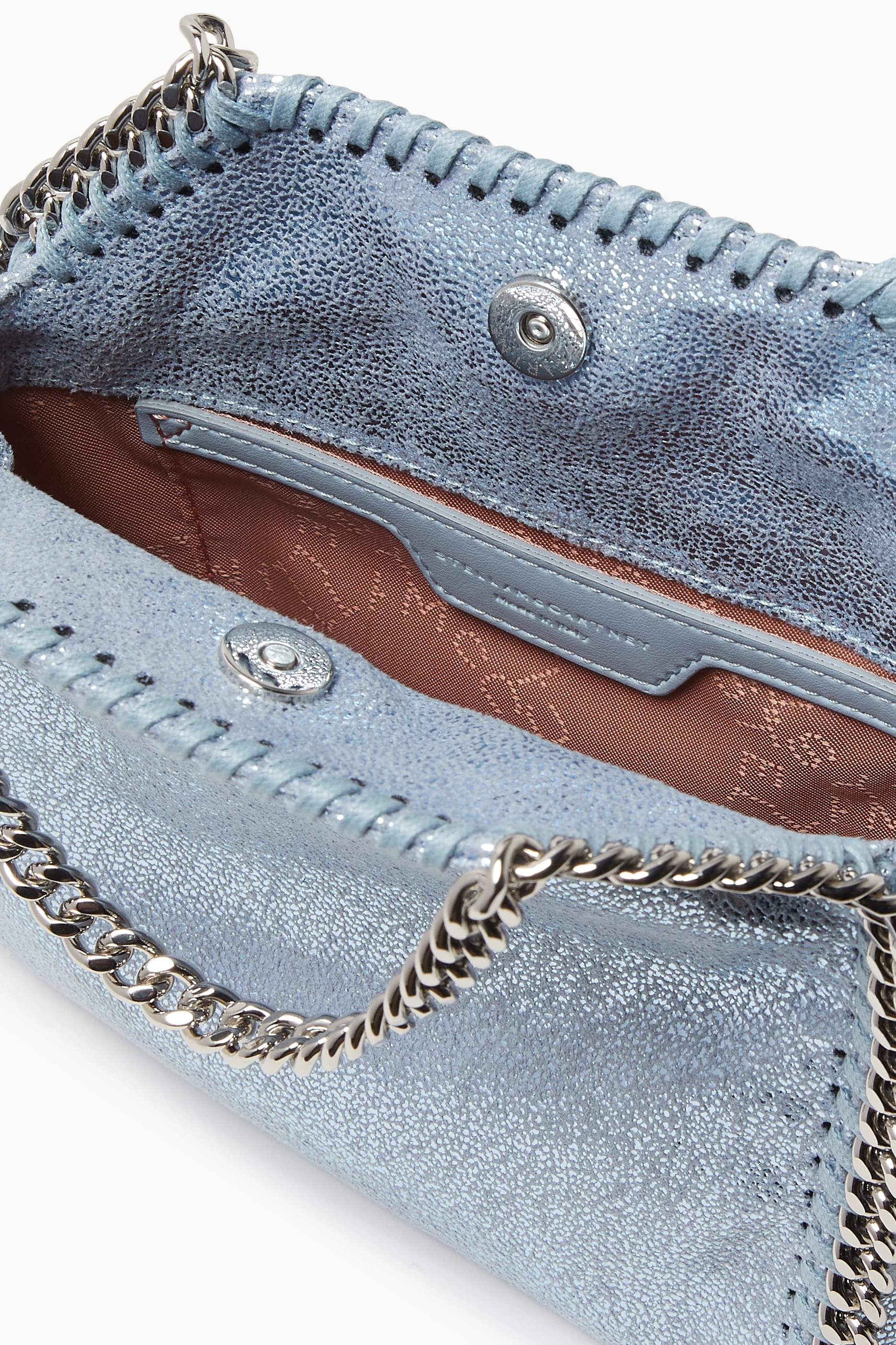Buy Stella McCartney Blue Tiny Falabella Pearl Tote Bag in