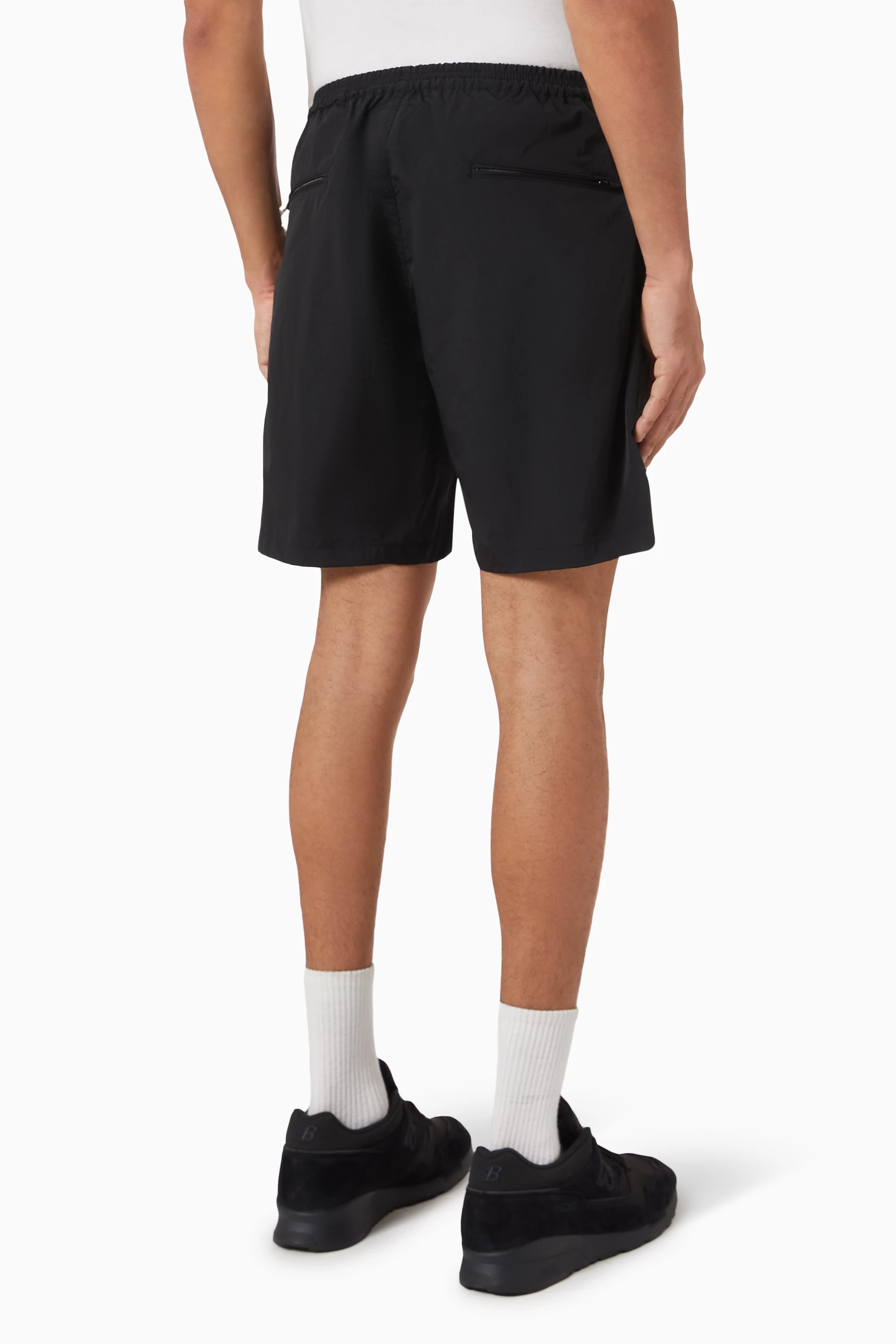 Buy WACKO MARIA Black Board Shorts in Nylon for Men Online
