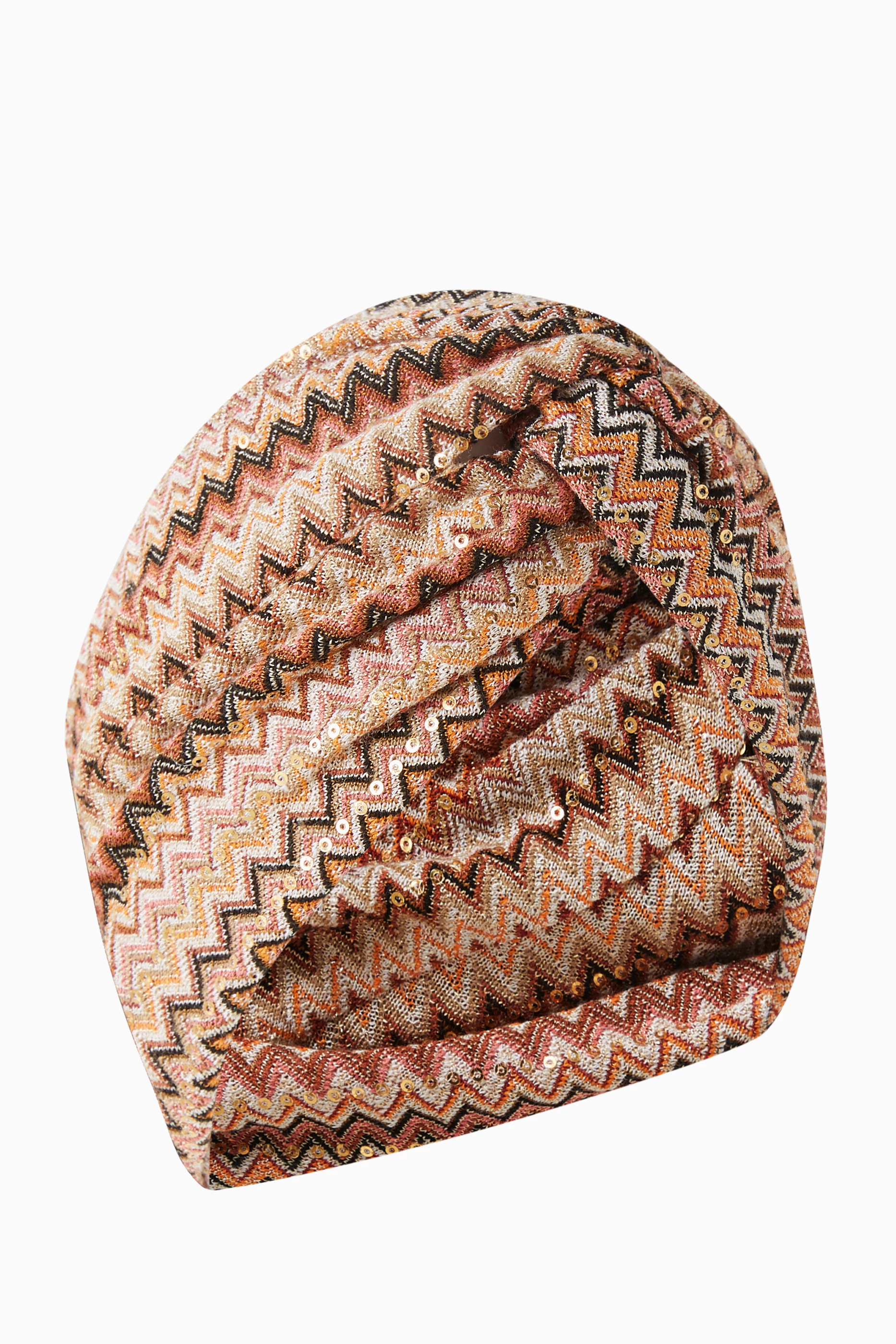 MISSONI: NEW TWO-TONE KNIT TURBAN MISSONI Metallic crochet-knit turban | NET-A-PORTER main image 2