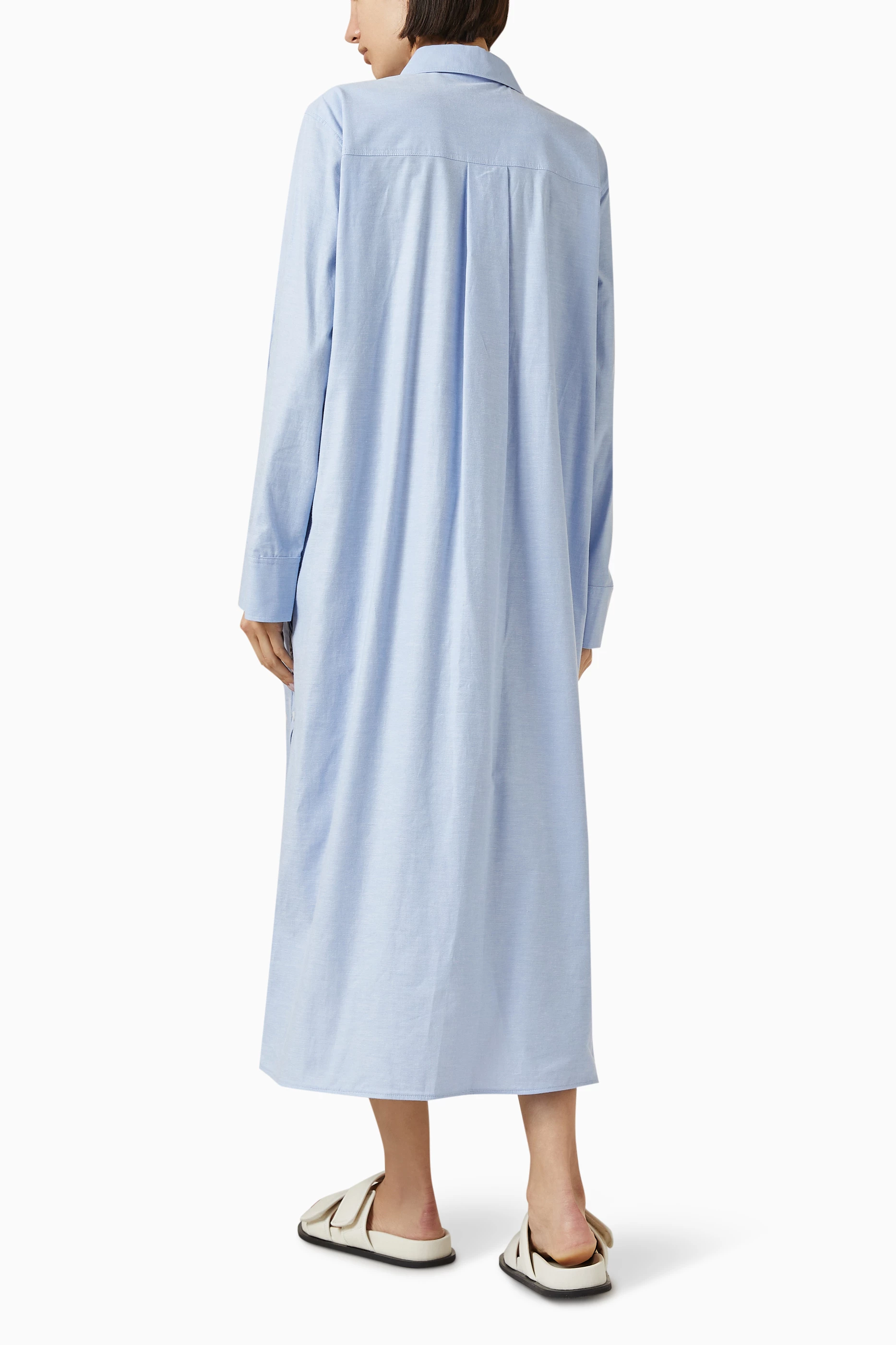 long sleeve flowy bridesmaid dresses Sheath Sleeves Waisted Zip Back Chiffon Dress Ruched Back Style Dark Feminine Blue Cotton Patterned Denim Size:37.5