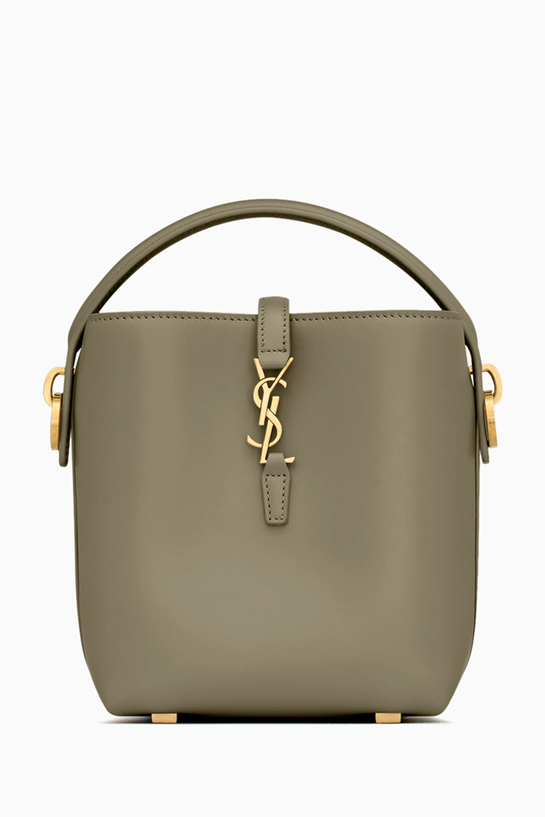 Buy SAINT LAURENT Green LE 37 Mini Bag in Shiny Leather for