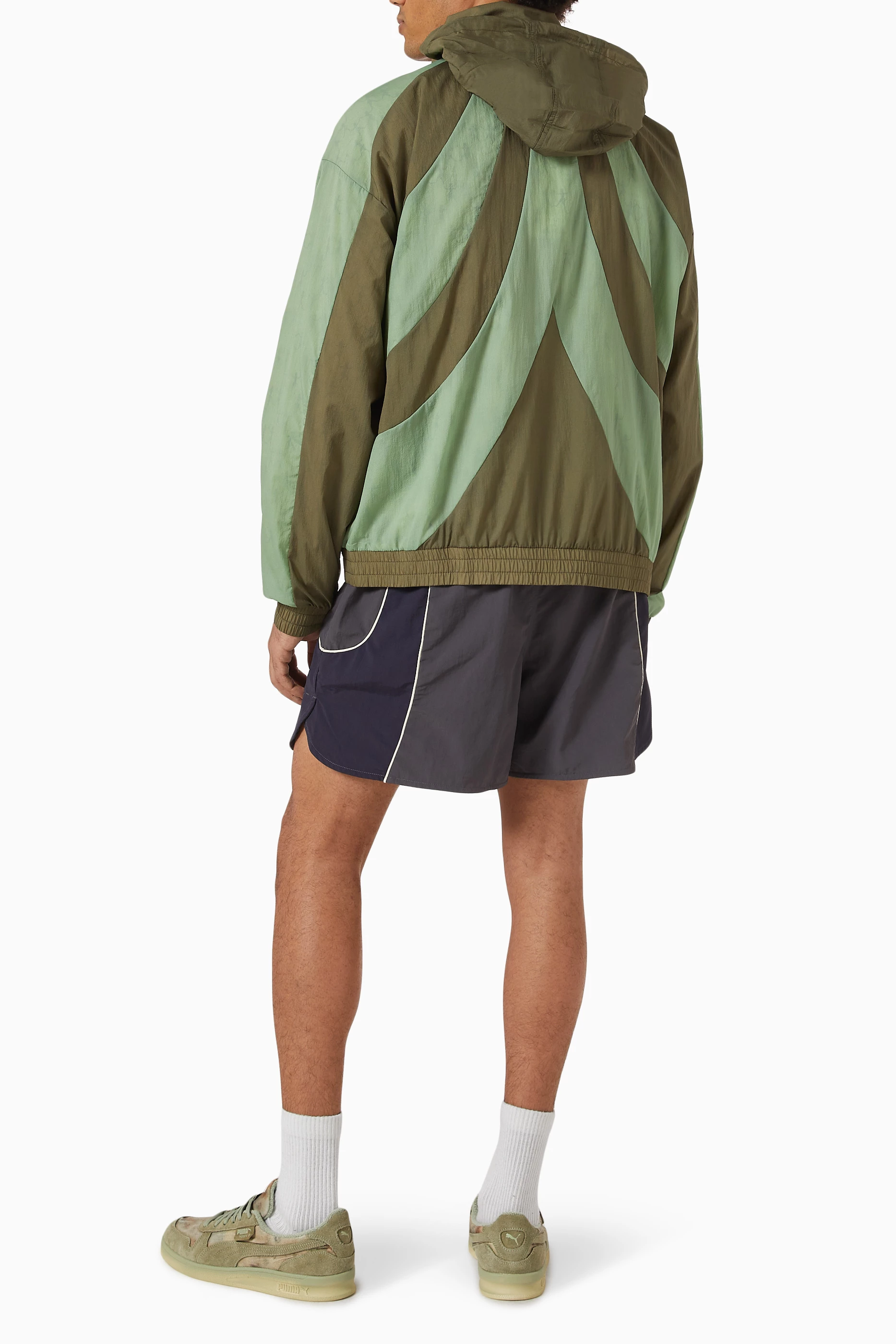Buy Puma Green x KidSuper Windbreaker in Nylon Ripstop for