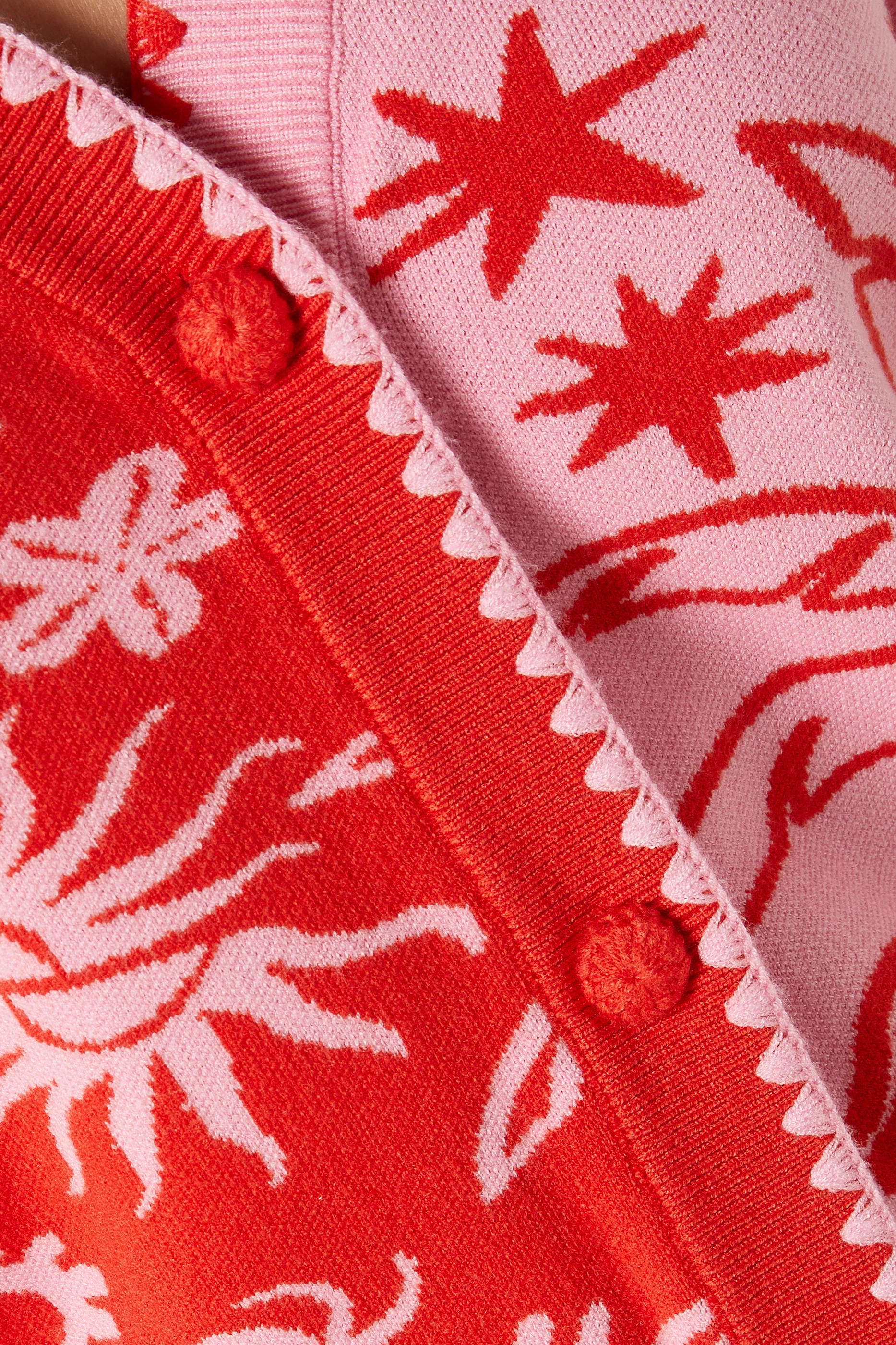 売れ筋商品|||ネバーフリードレスド ニット&セーター レディース アウター HANNAH CARDIGAN - Cardigan - red Buy Never Fully Dressed Red Hannah Printed Cardigan for