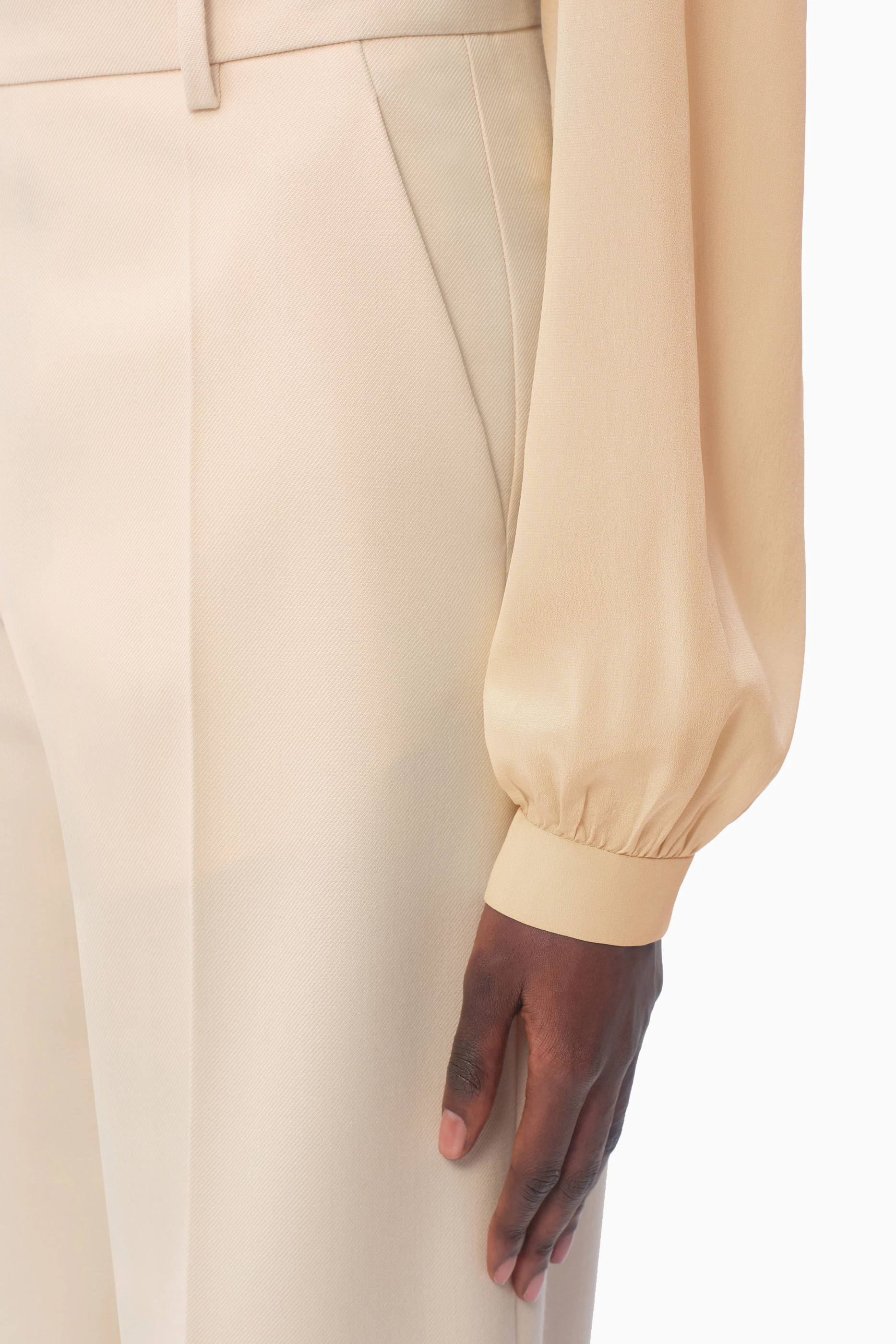 パンツ VALENTINO 'Dry Tailoring Wool' valentino pants Beige Valentino Garavani Dry Tailoring Wool Valentino Pants from