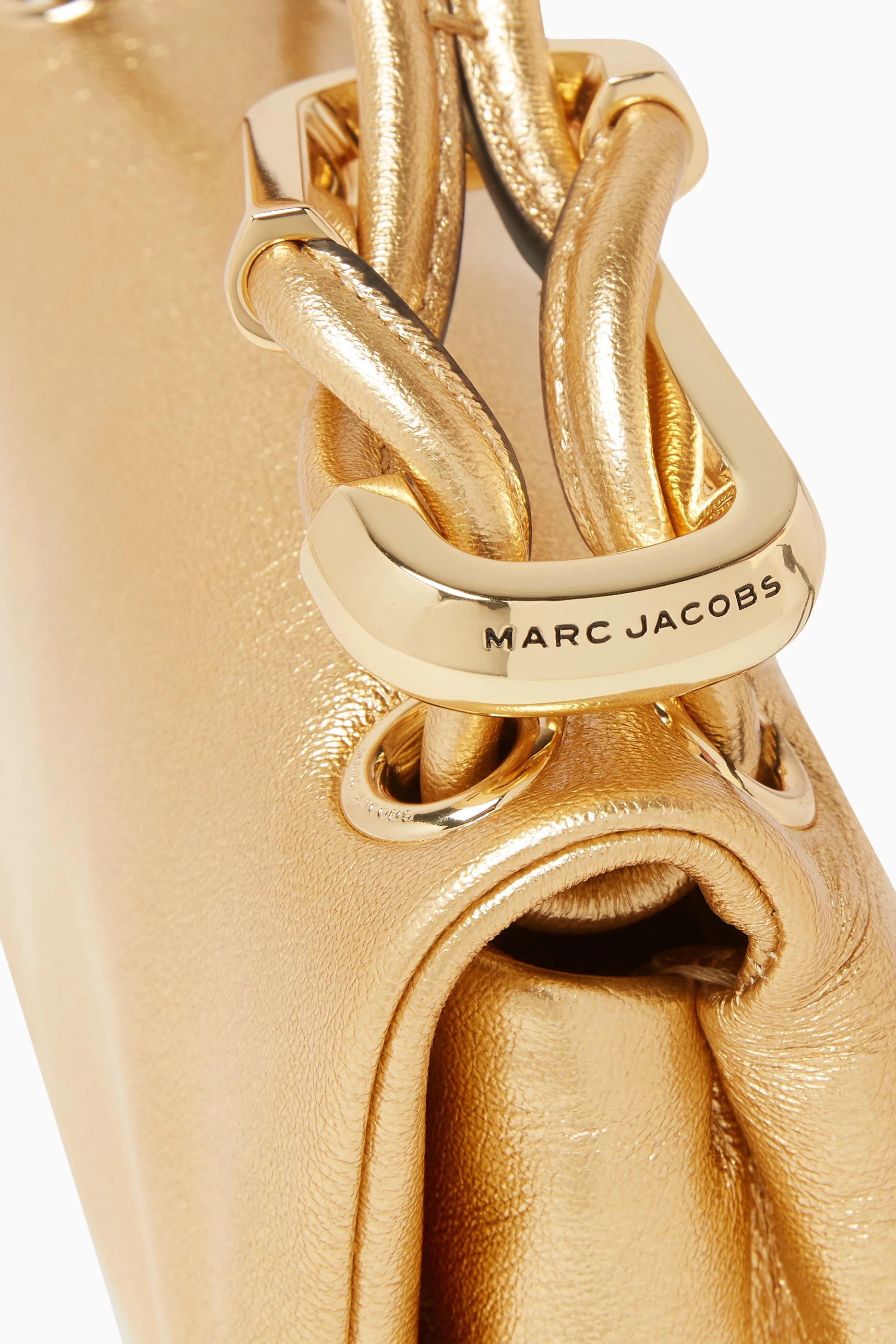 Buy Marc Jacobs Gold The Micro Dual Top-handle Bag in Metallic
