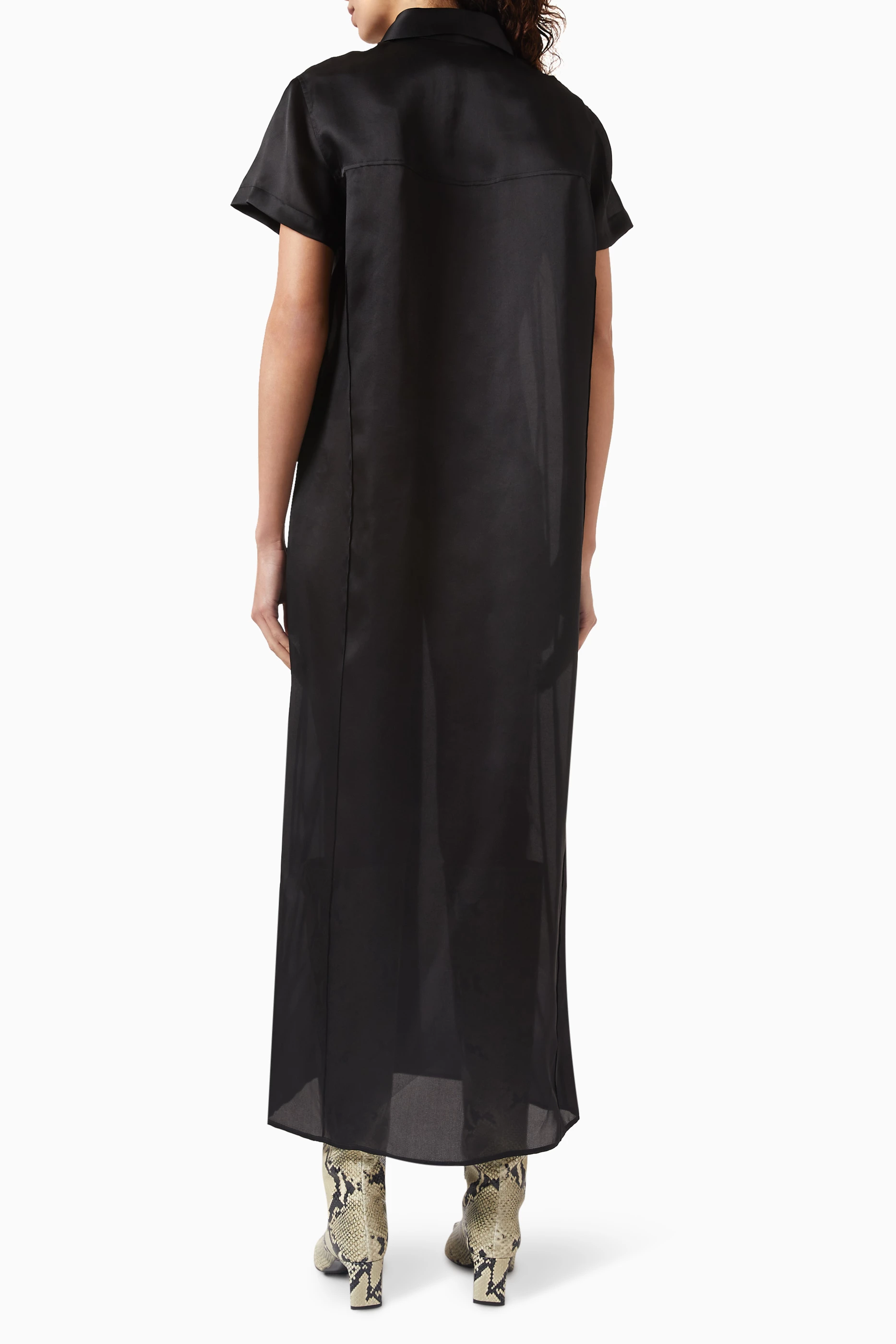 ワンピース KHAITE EFFY SILK LONG DRESS KHAITE Effy silk and cotton-blend organza midi shirt dress