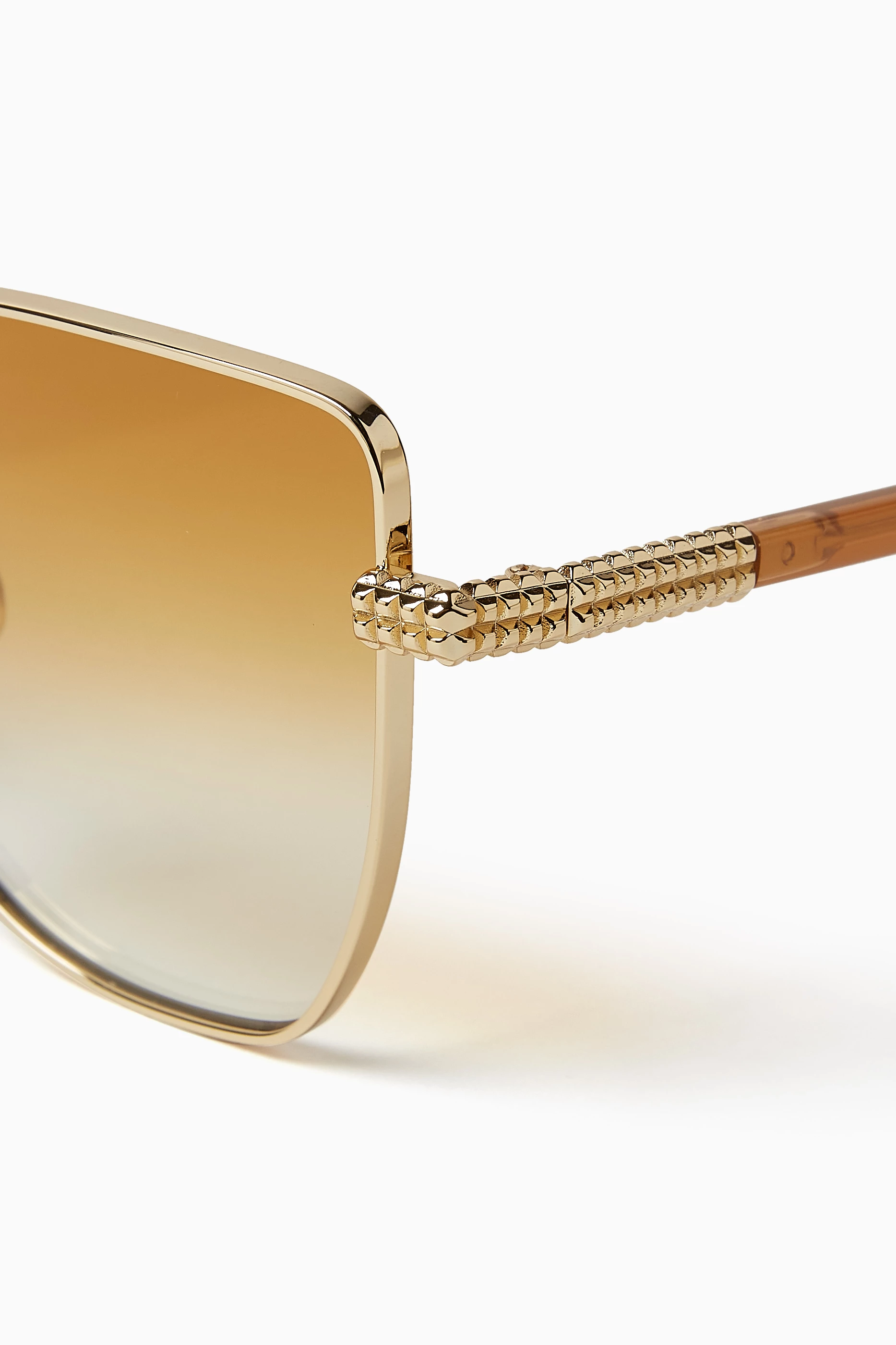 Buy Lanvin Gold Concerto Butterfly Sunglasses in Metal for  display picture 3