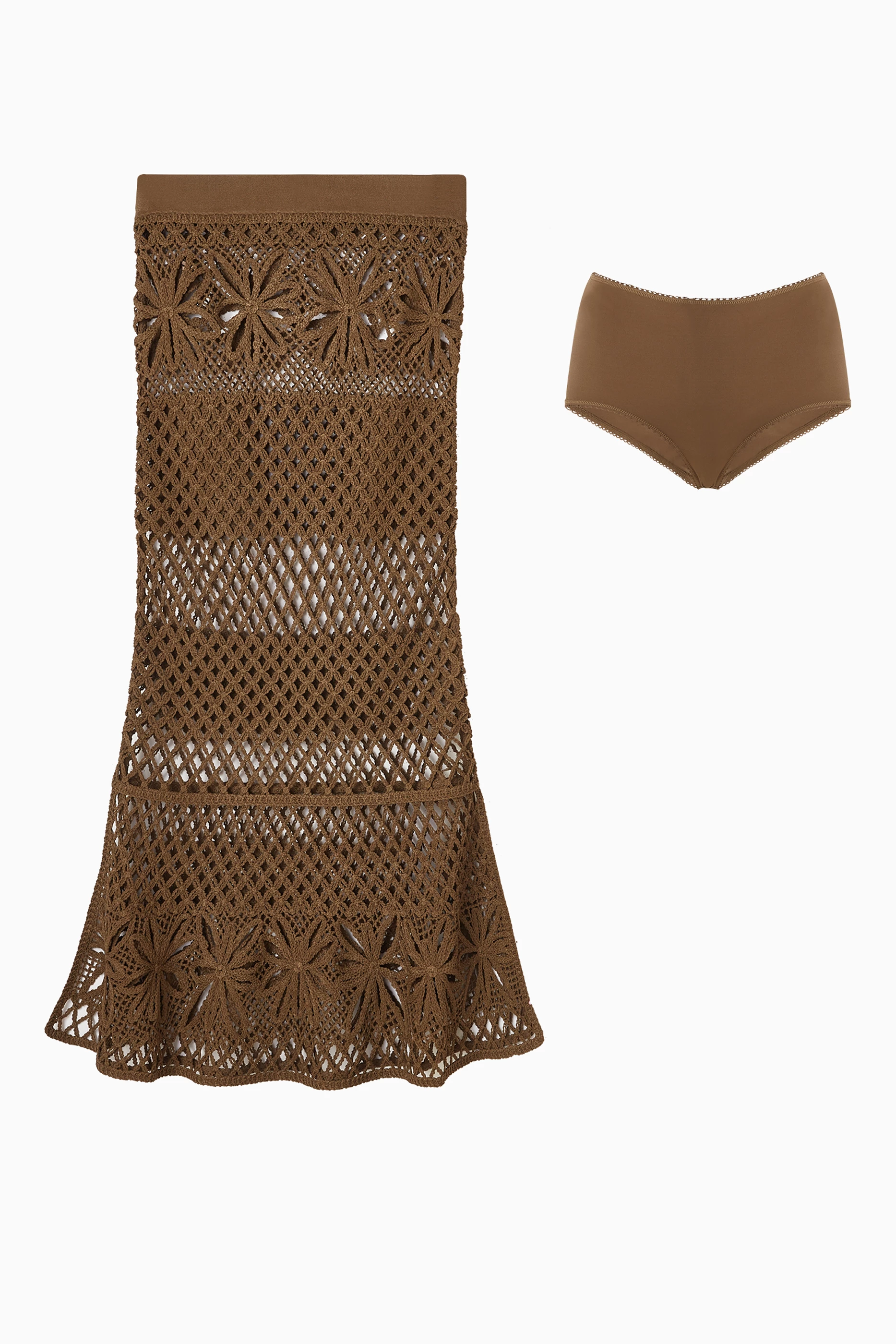 スカート Pinko CRISPO LONG CROCHET EFFECT SKIRT PINKO FANCY CROCHET-EFFECT LONG SKIRT | REVERSIBLE